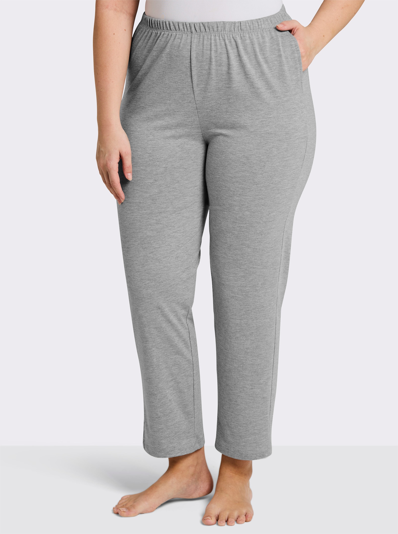 feel good Hosen - schwarz + grau-meliert