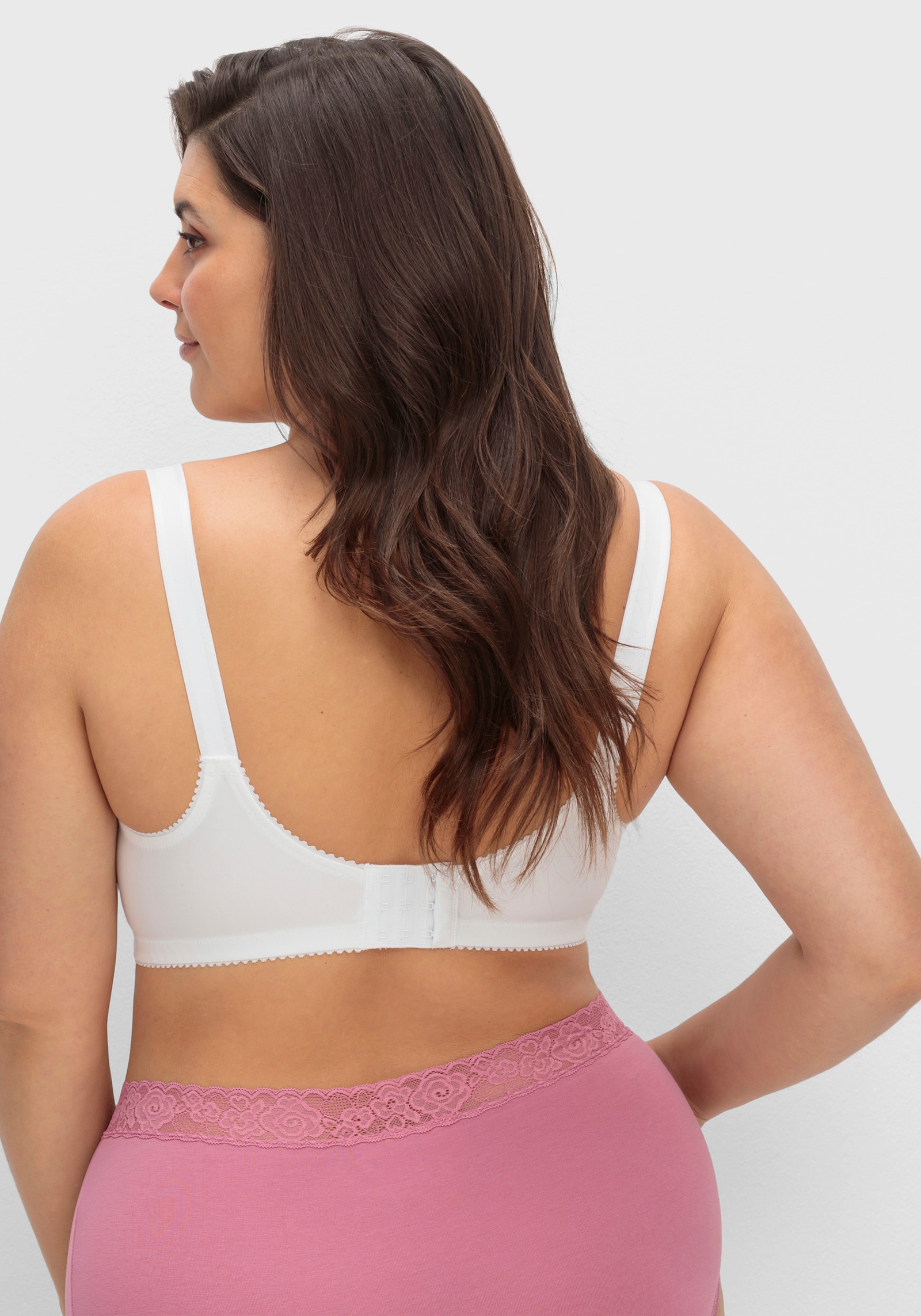 Miss Mary BH ohne Bügel mit vorne verstellbaren Trägern - weiß