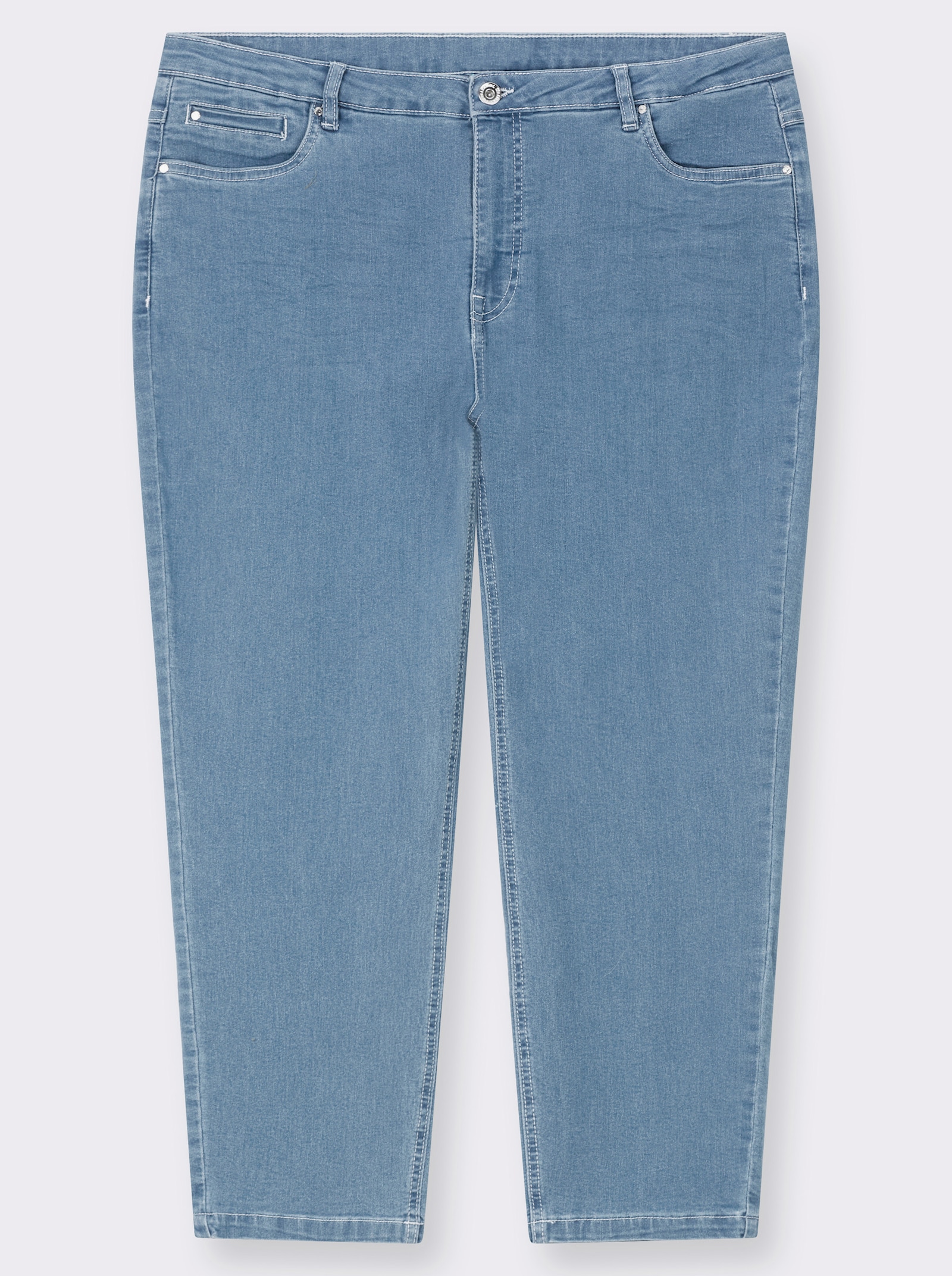7/8-Jeans mit Stretch-Anteil - blue-bleached