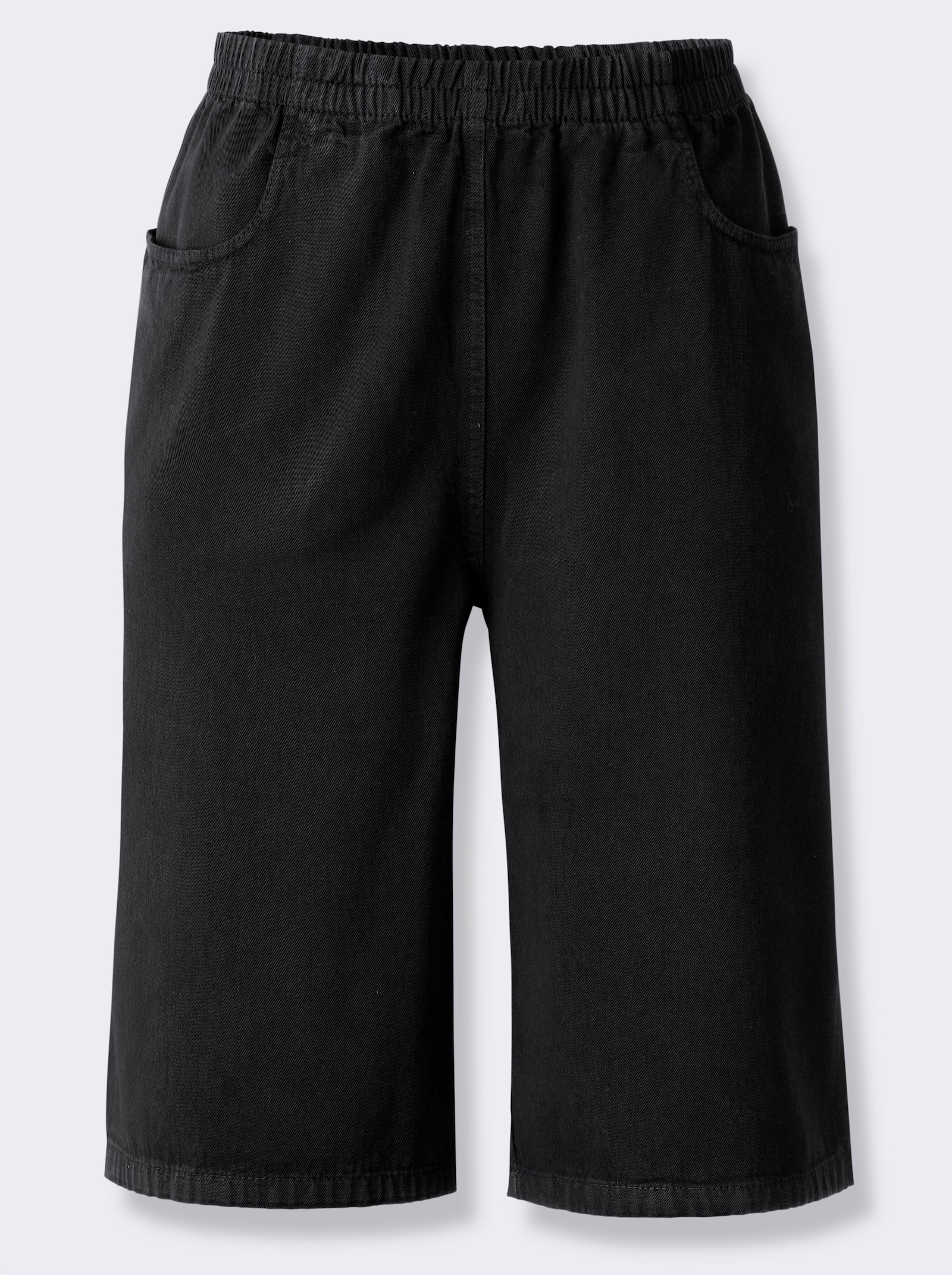 Bermudas mit Rundum-Dehnbund - schwarz