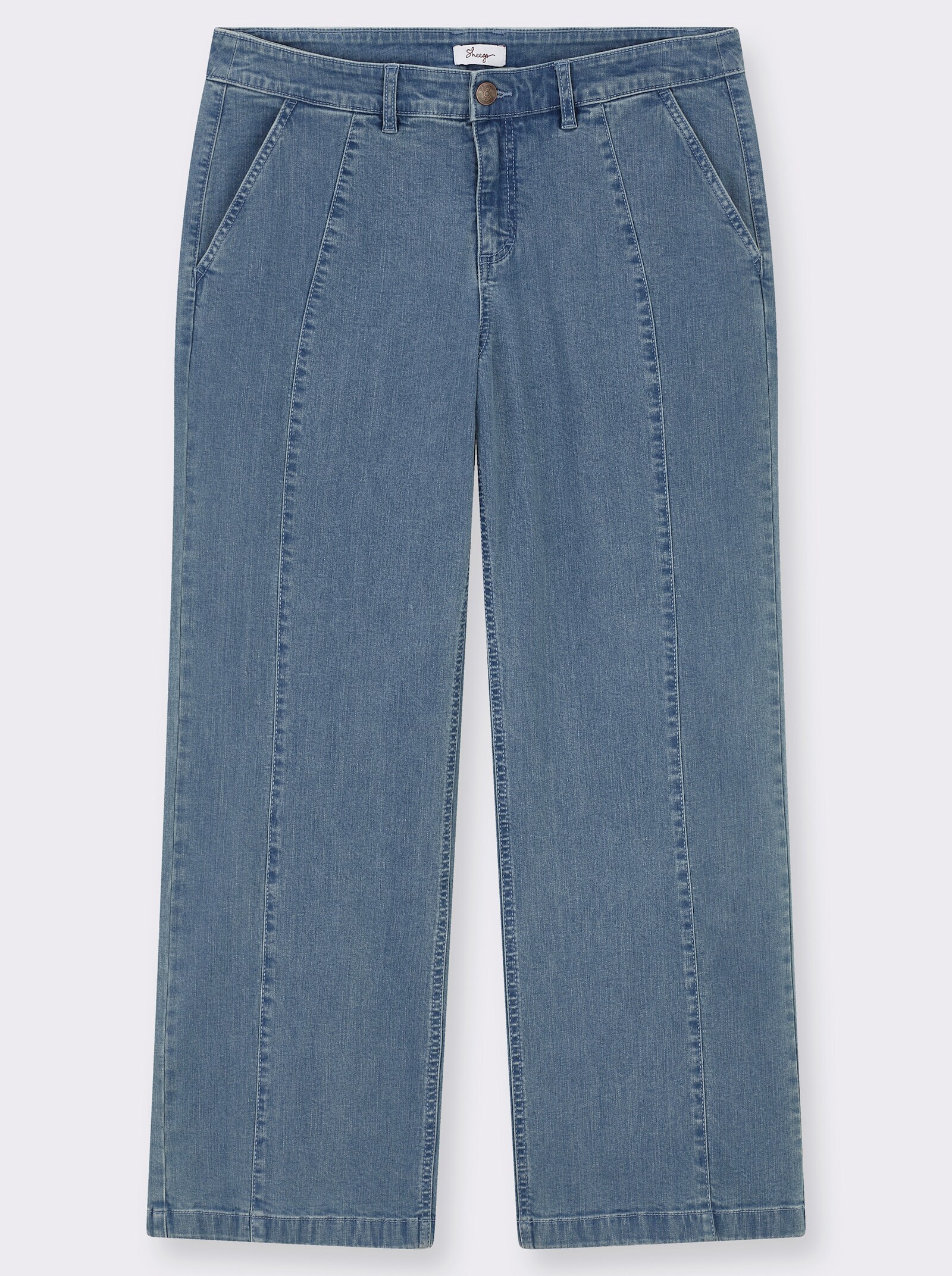 sheego Jeans in weiter Form - blue-bleached