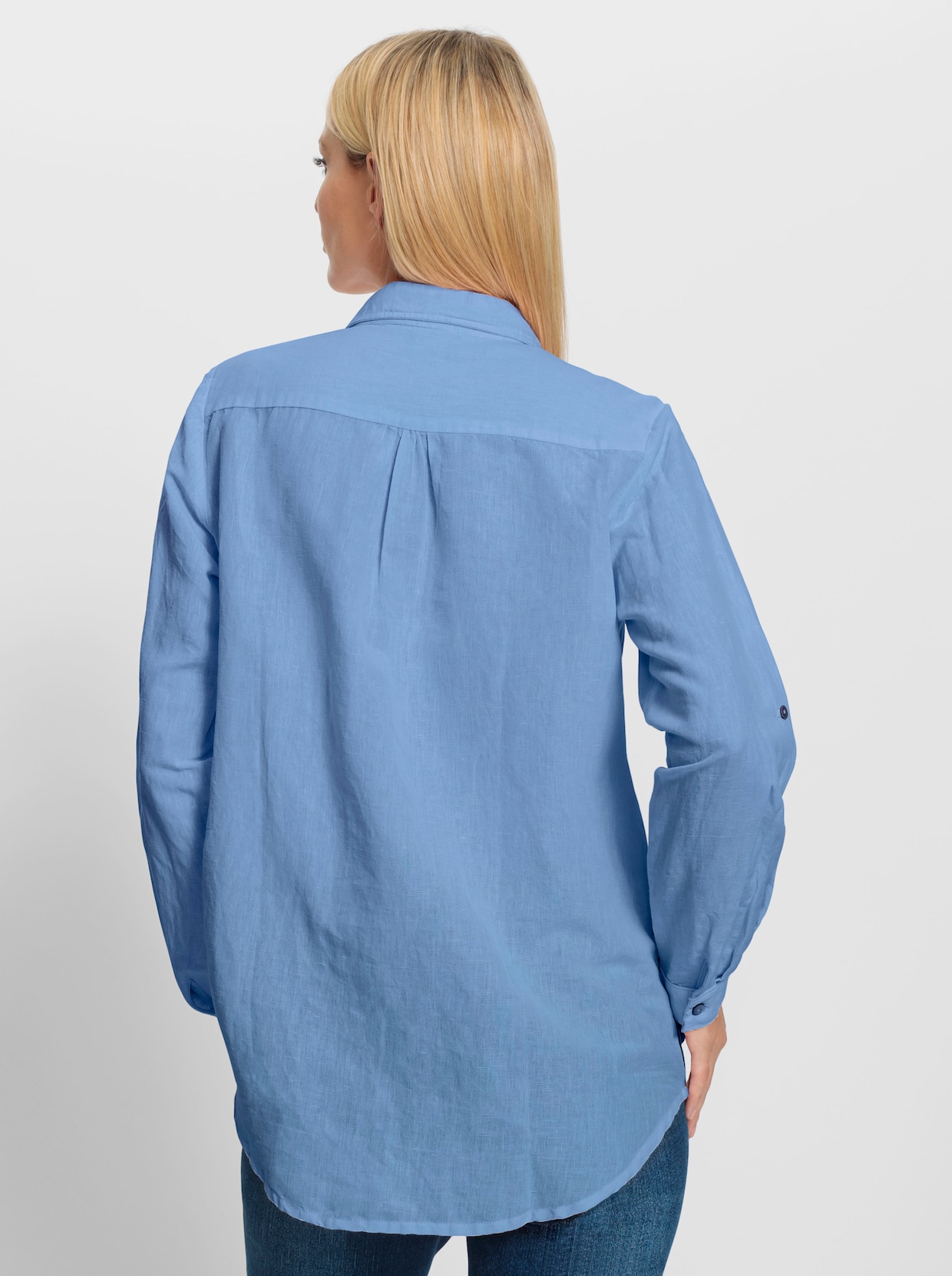 heine Hemdbluse - himmelblau