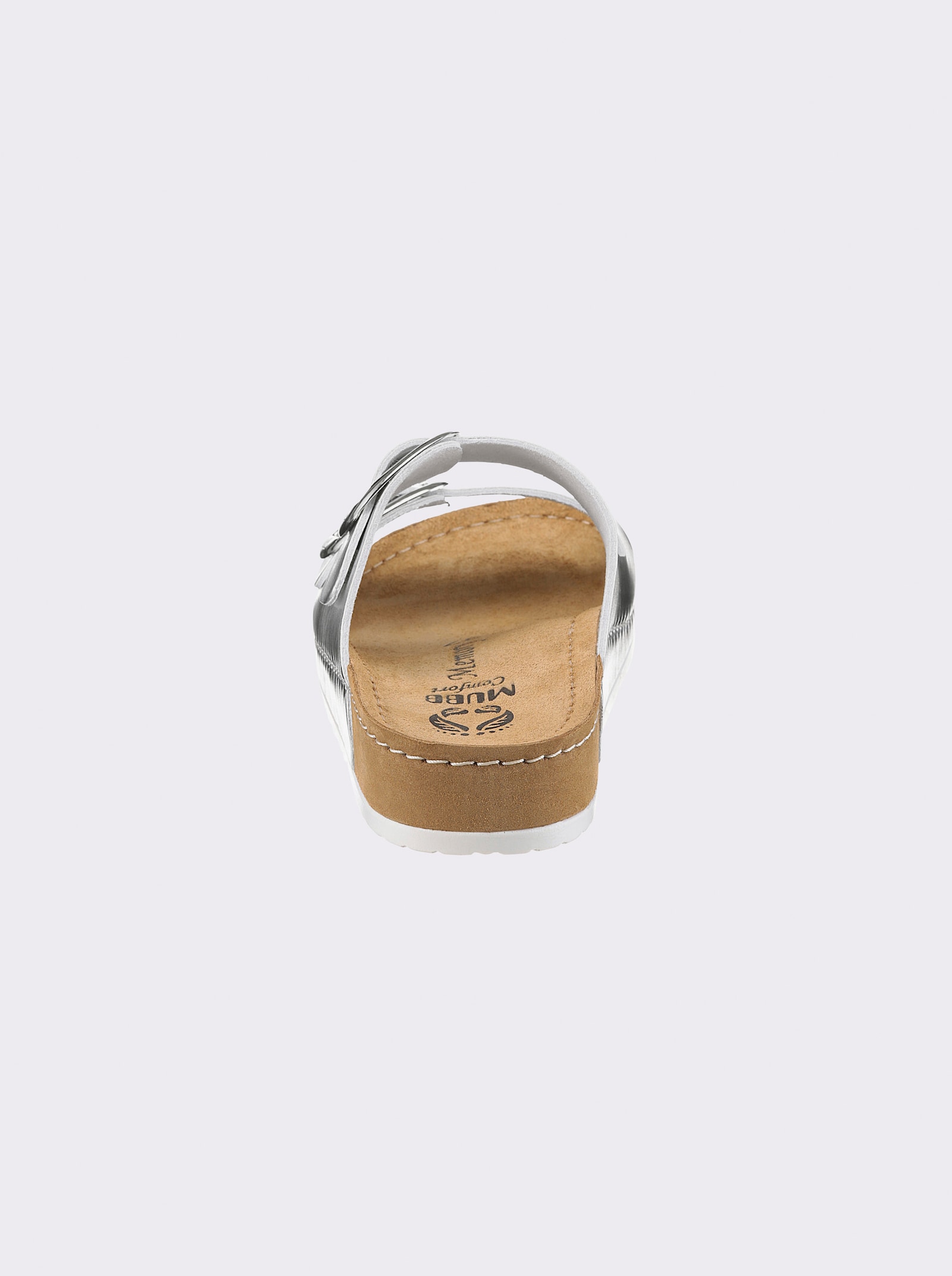 Mubb Pantolette in Metallic-Farben - silberfarben