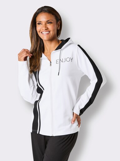 feel good Jacke - ecru-schwarz
