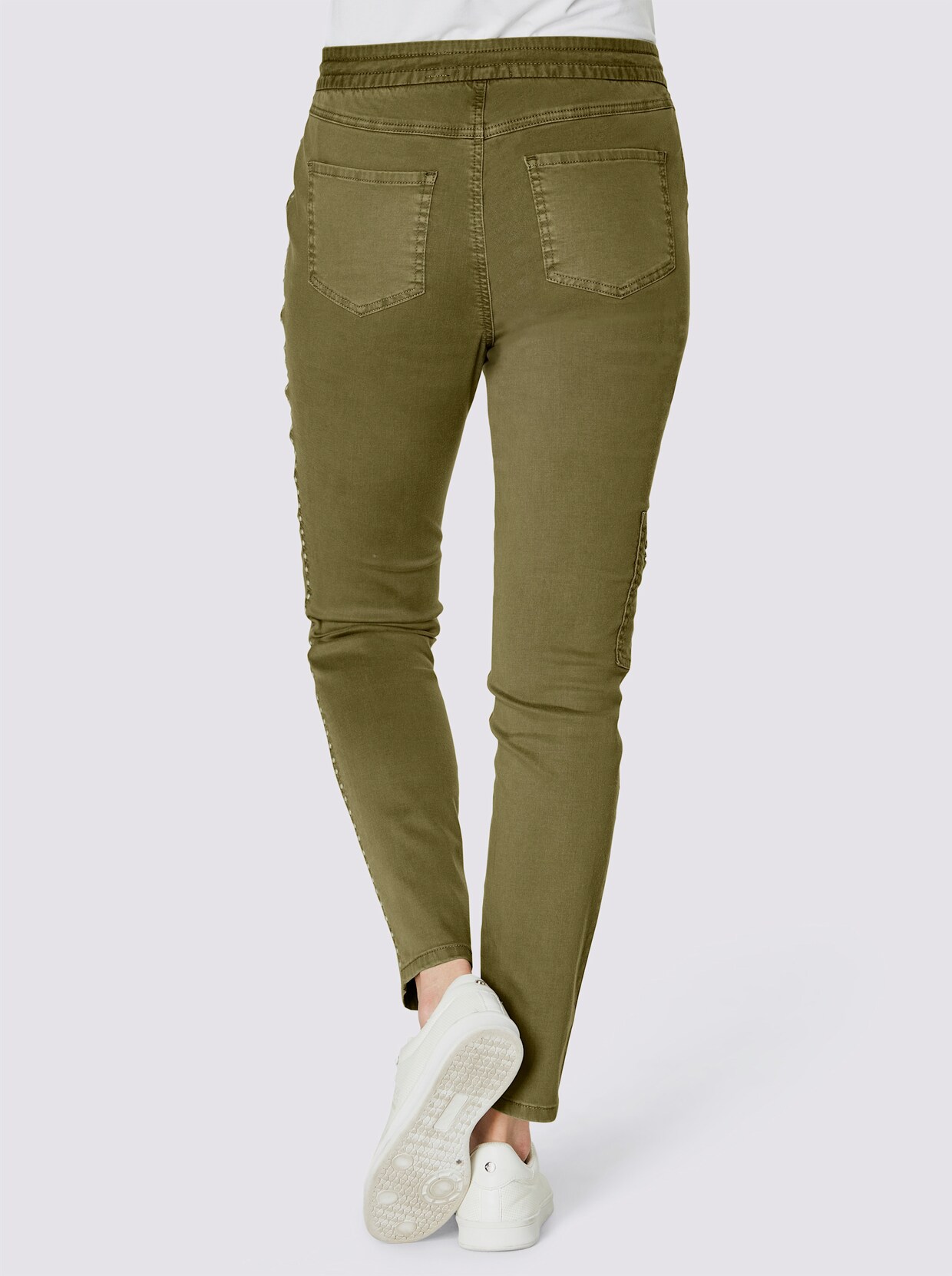 Creation L Premium Baumwoll-Lyocell-Hose - khaki