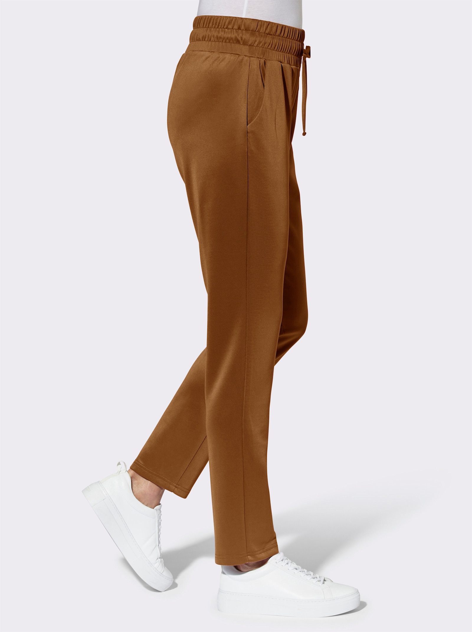 Comfortbroek in stretchkwaliteit - cognac