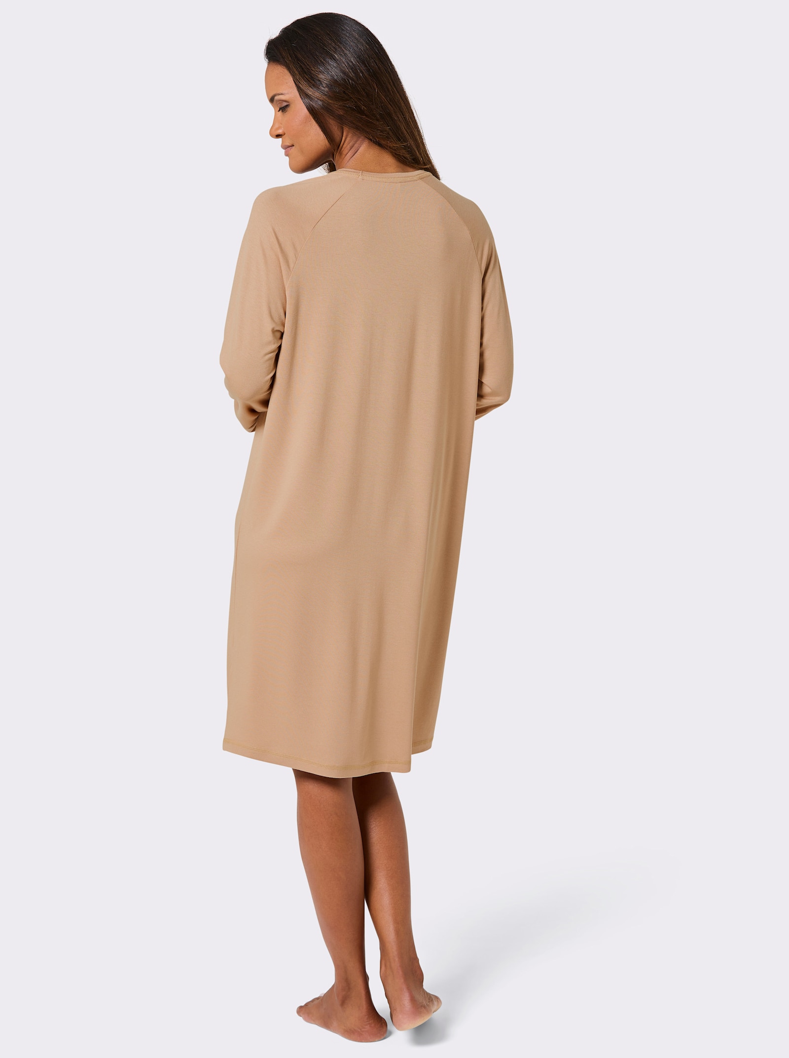 wäschepur Sleepshirt mit Sonnen-Motiven - camel