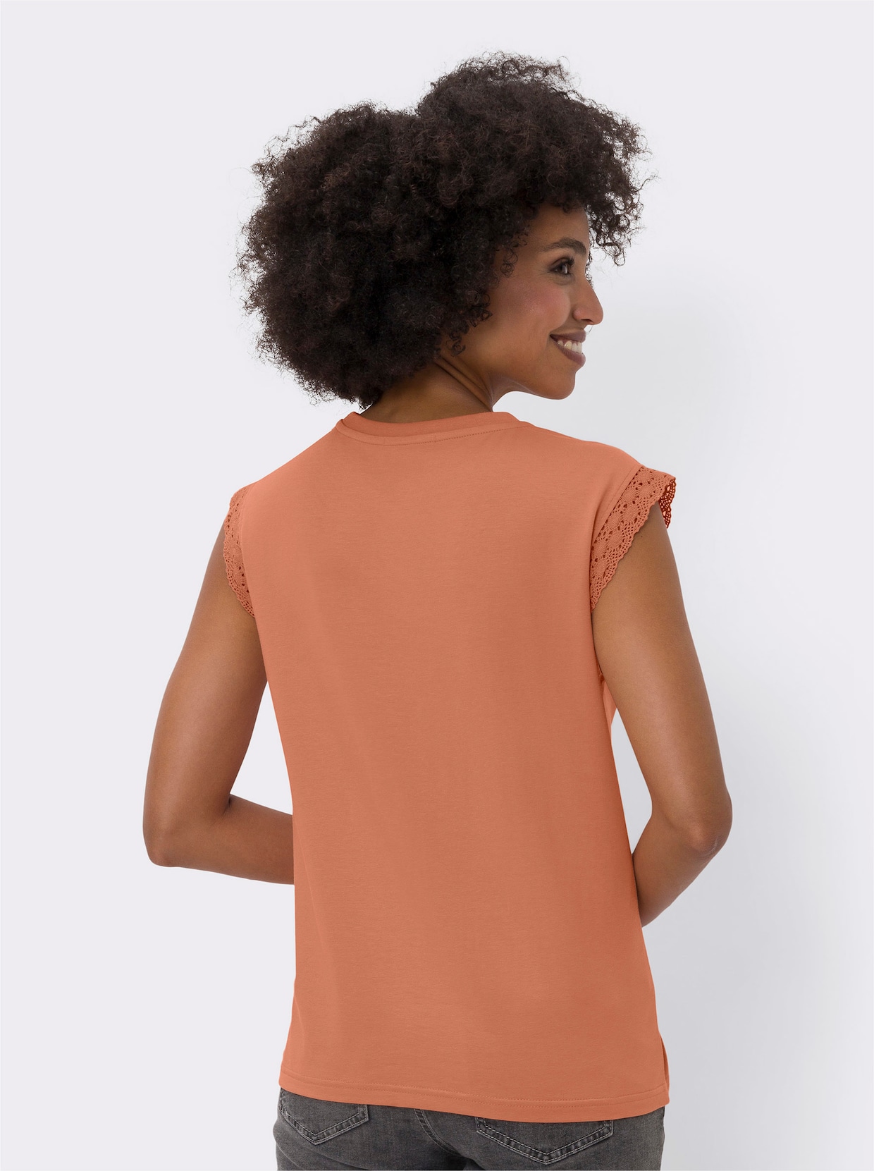 heine shirt - papaya