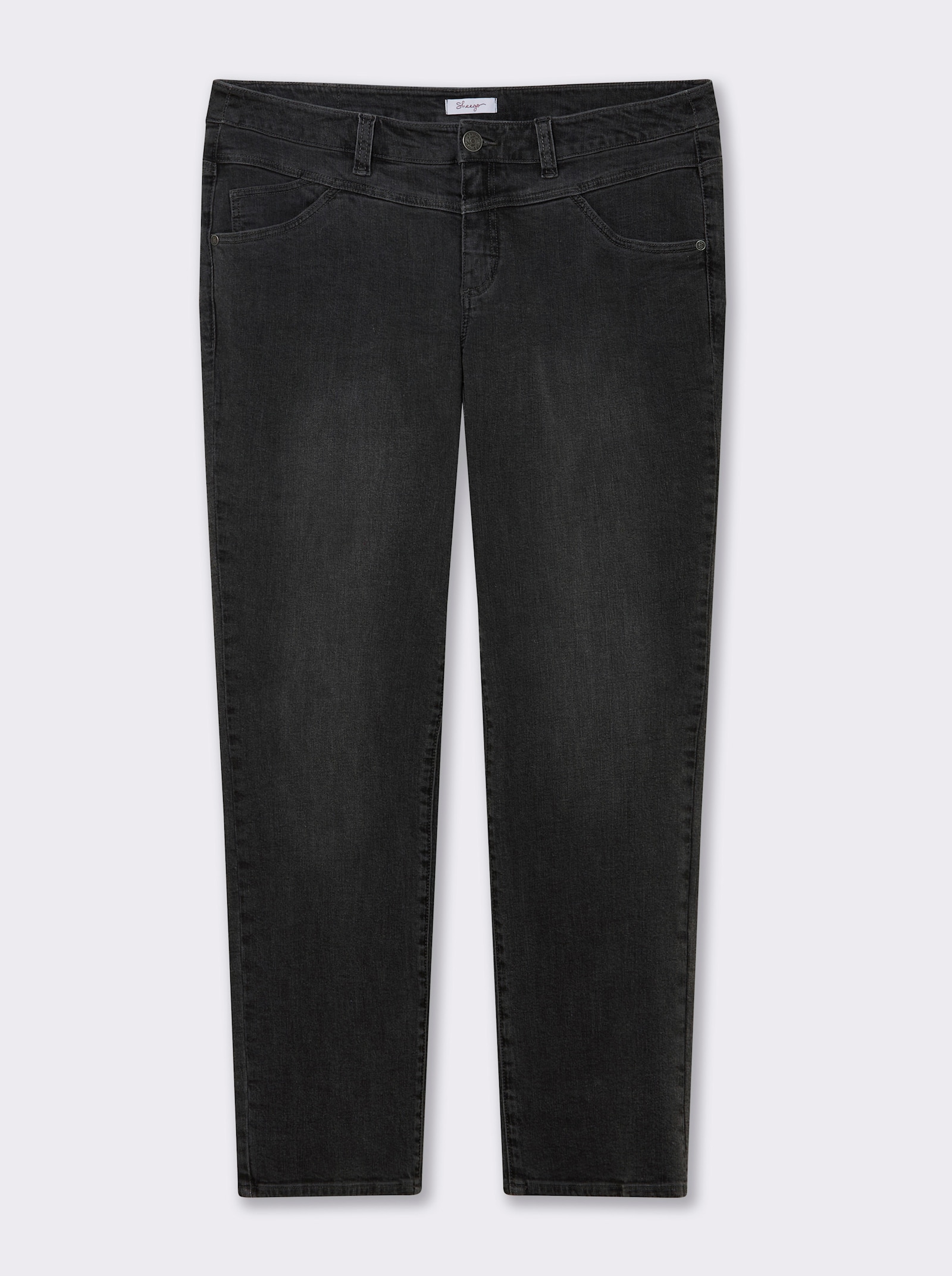 sheego Jeans in  5-Pocket-Form - anthrazit-grey-denim