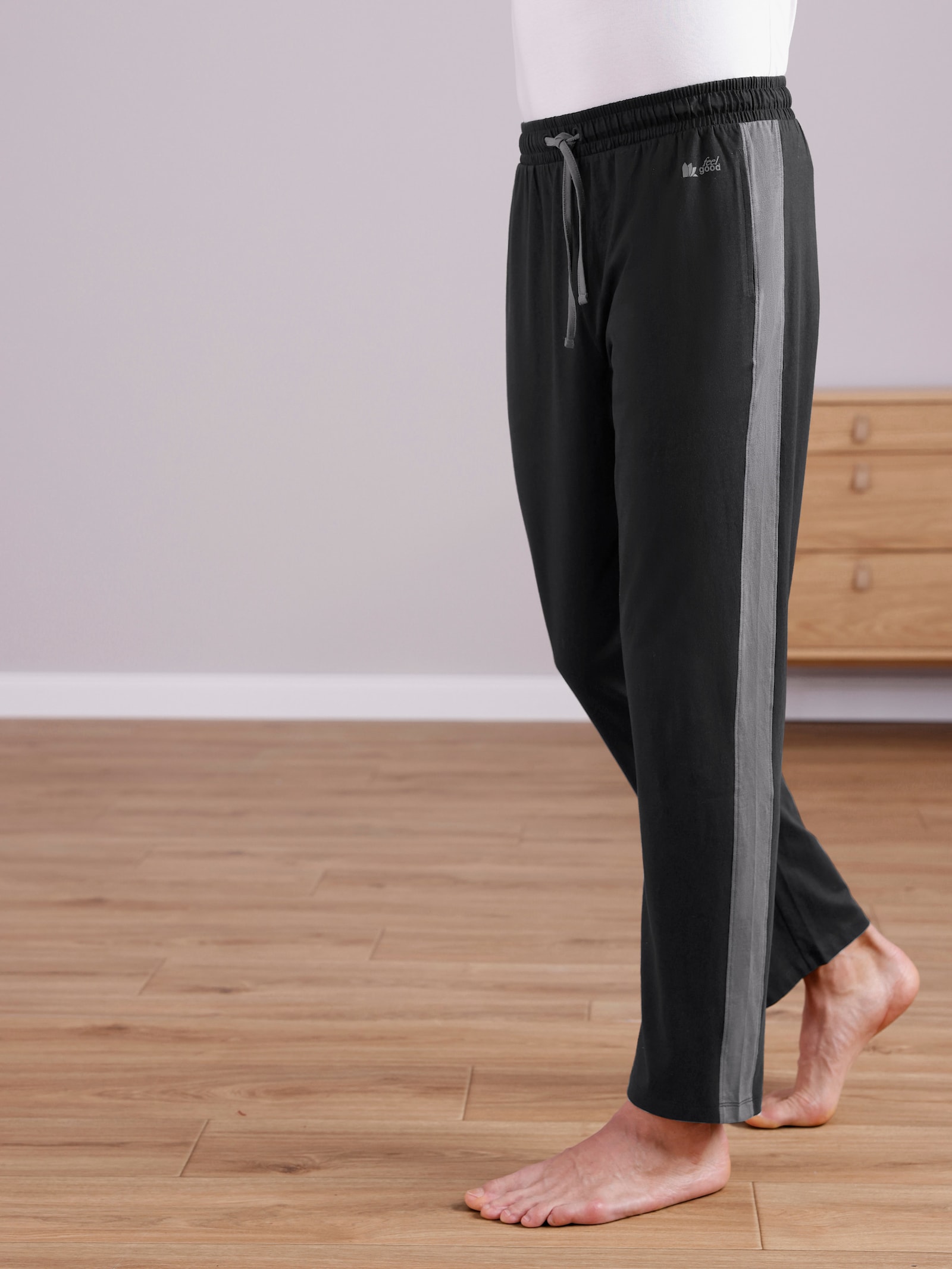 feel good Hosen - marine-rauchblau + schwarz-anthrazit