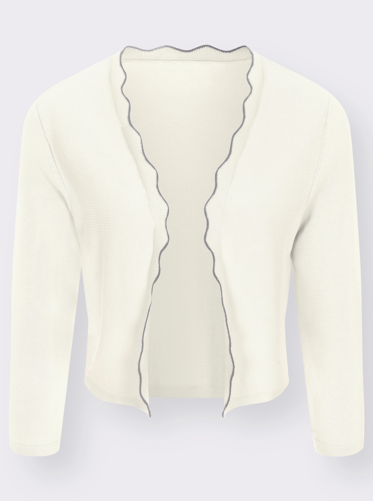 Bolero in Feinstrick-Qualität - ecru