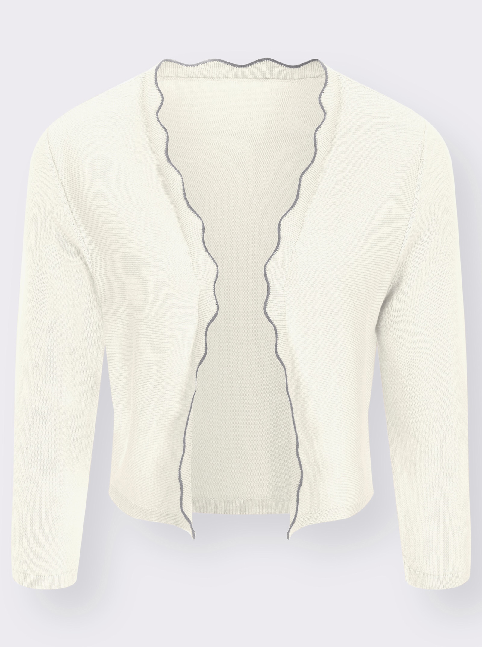 Bolero in Feinstrick-Qualität - ecru