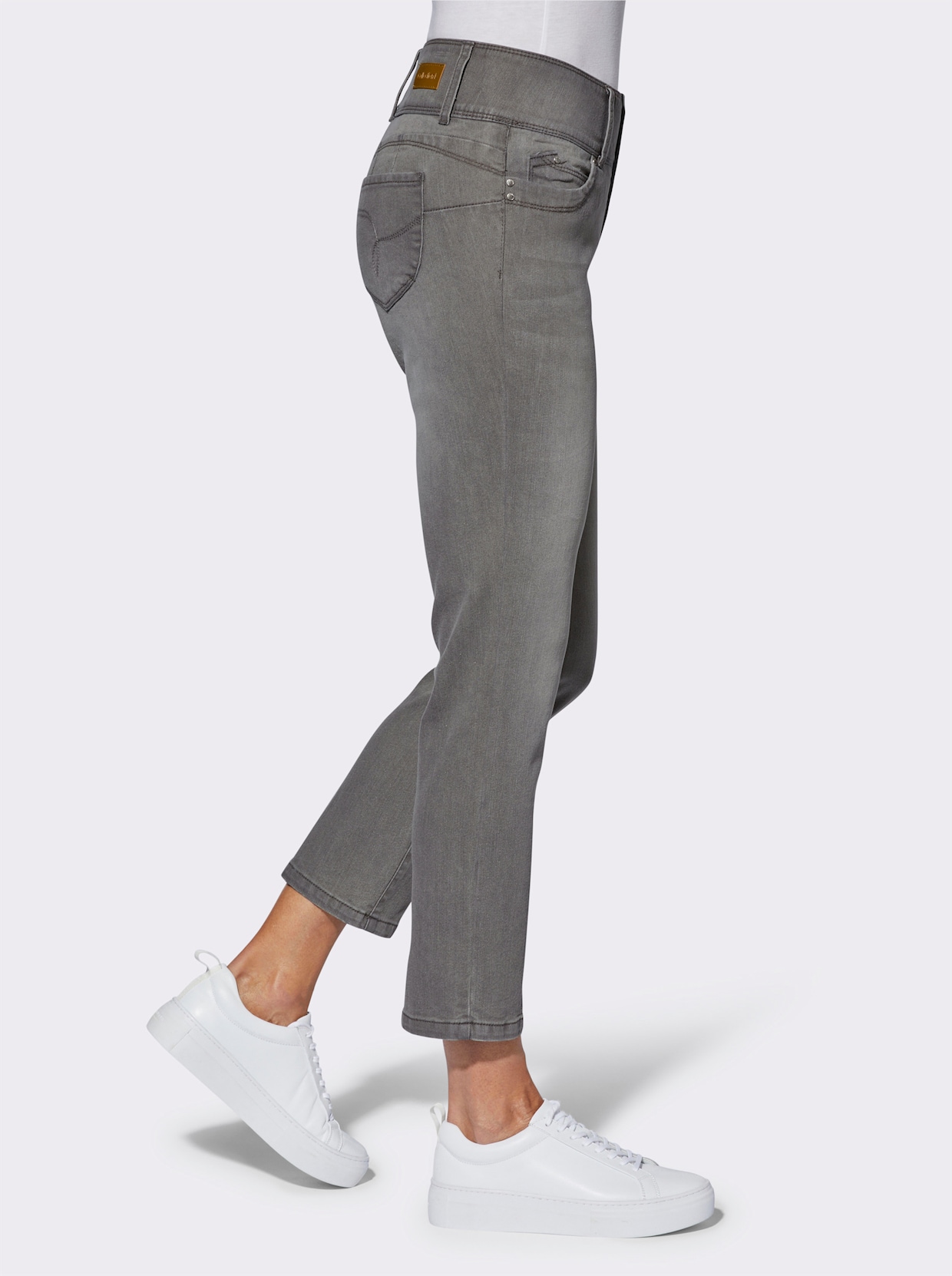 Ankle jeans - grey-denim