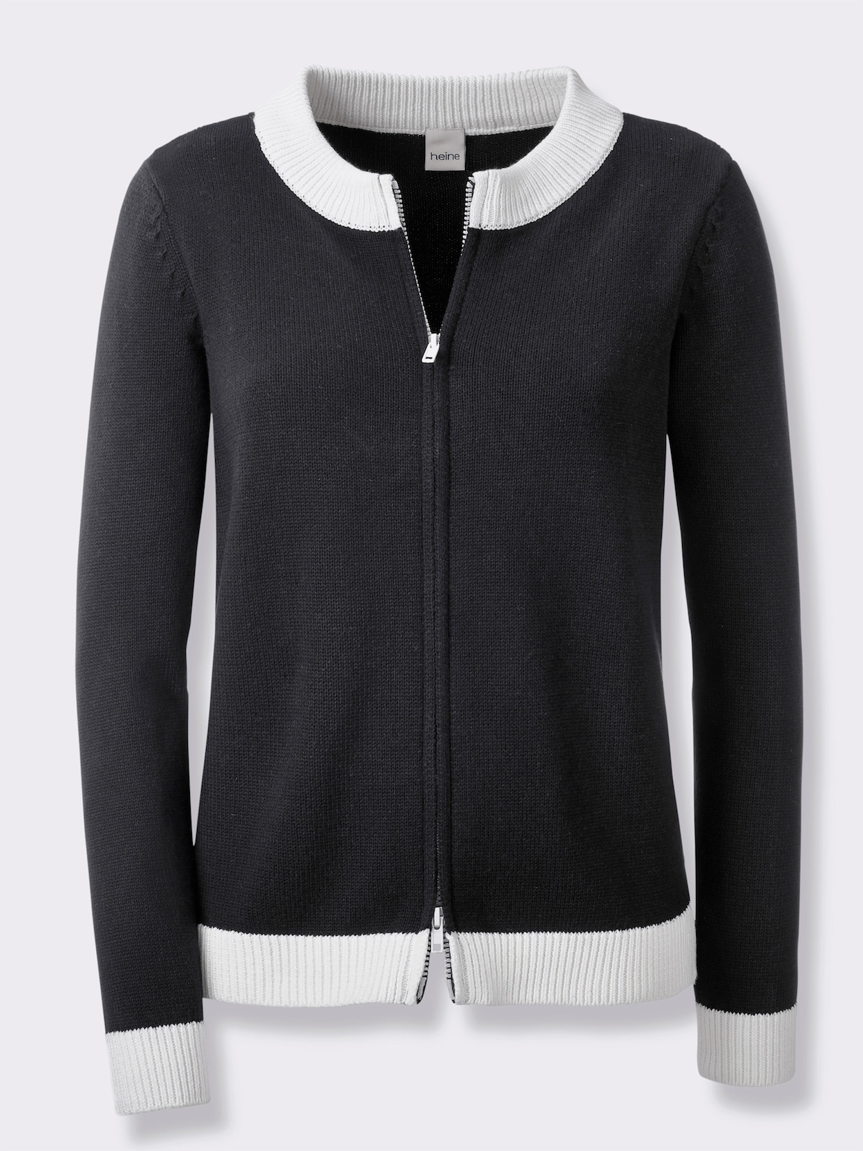 heine Strickjacke - schwarz-ecru