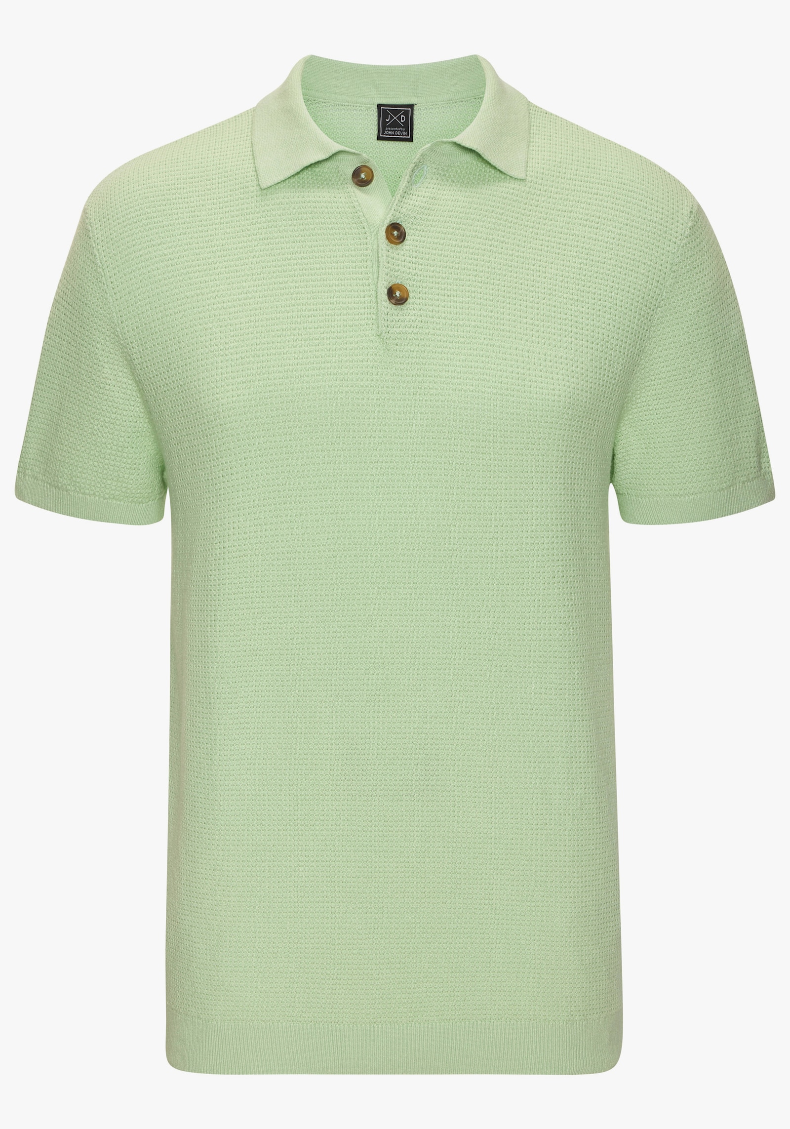 John Devin Poloshirt - lichtgroen