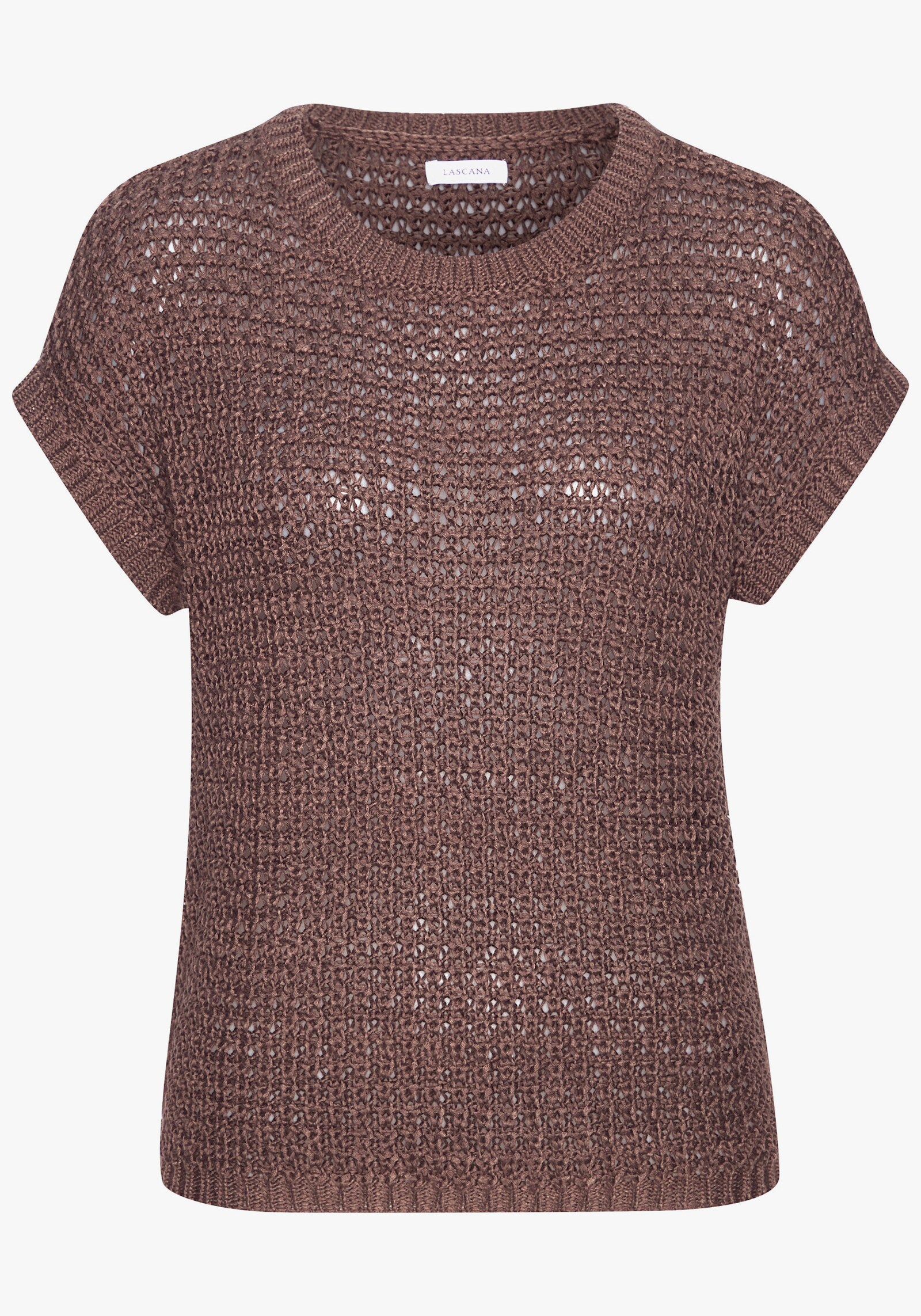 s.Oliver Pullover met korte mouwen - taupe