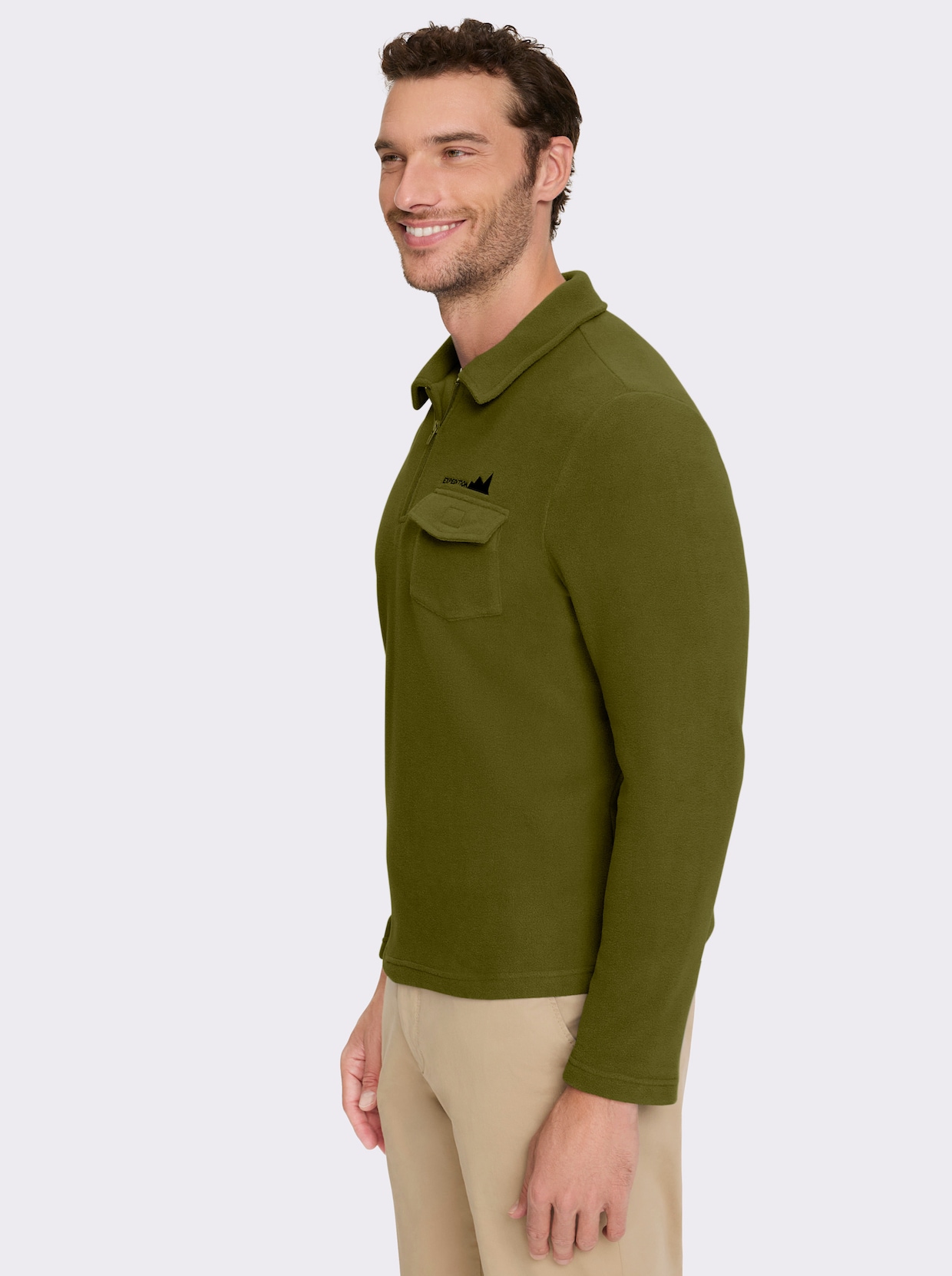 Catamaran Fleeceshirt - oliv