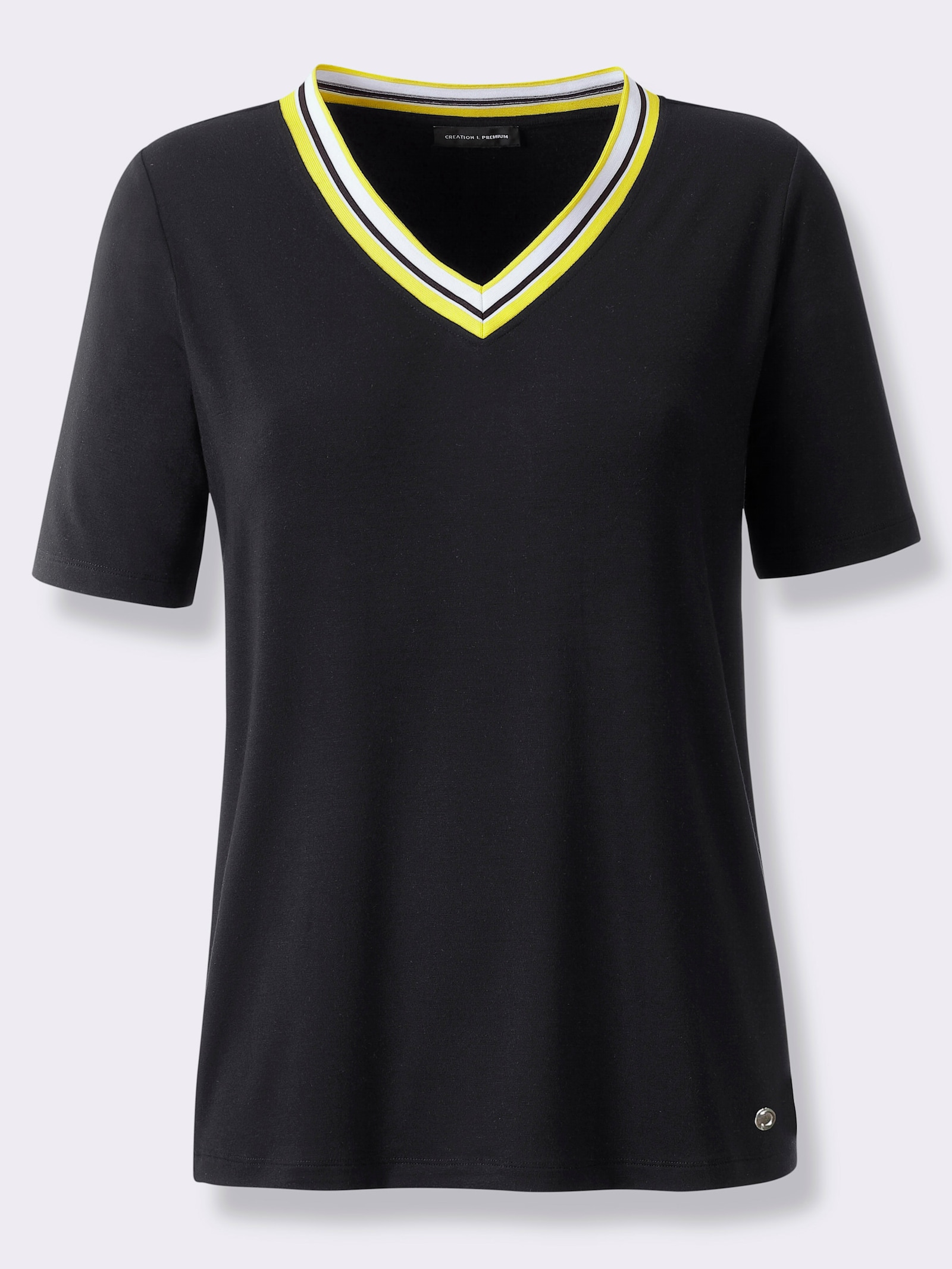 CREATION L PREMIUM Shirt met modal - zwart