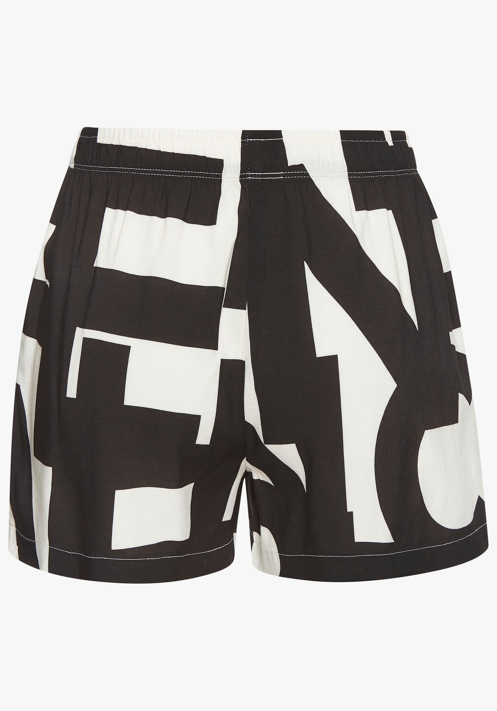 French Connection Pyjamashorts - schwarz-weiss-gemustert