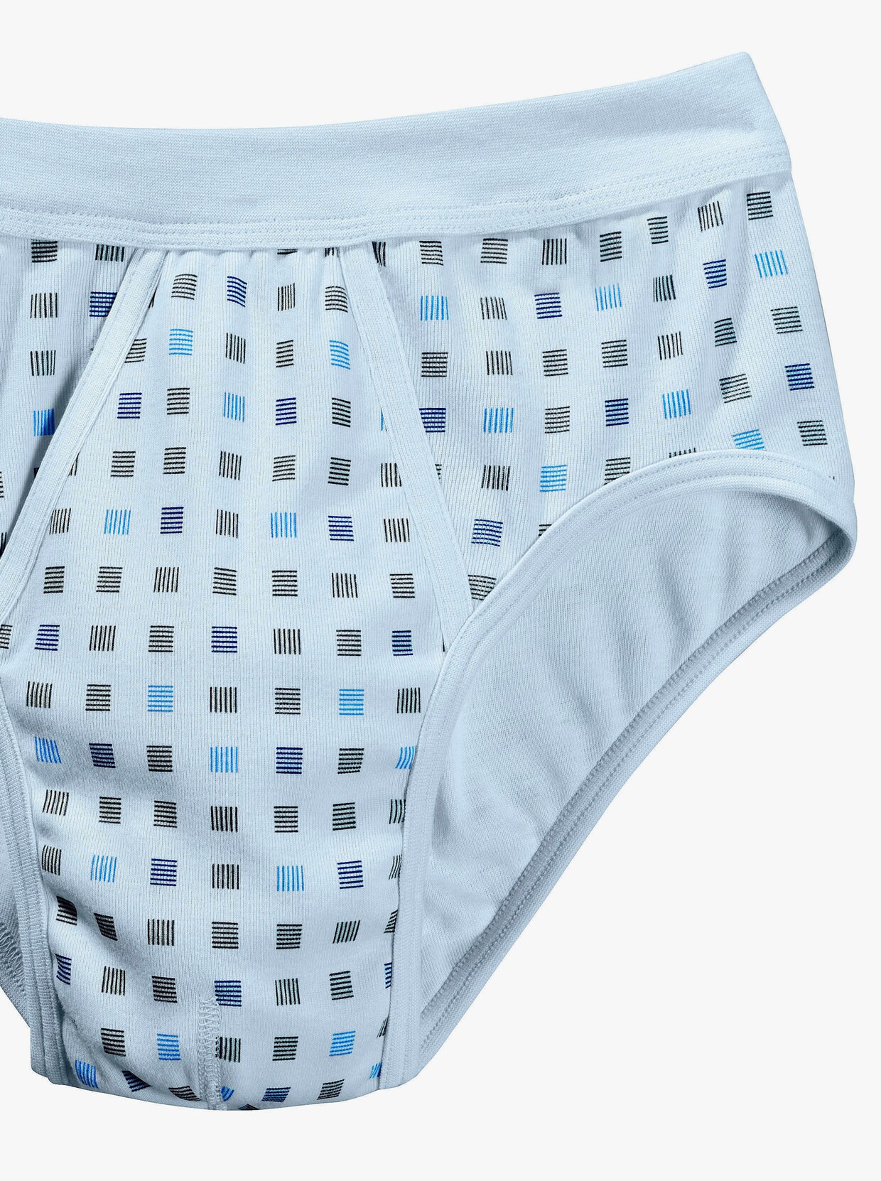 Schiesser Slip - hellblau-bedruckt