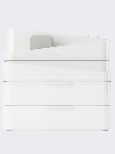 heine home Organisateur maquillage - blanc