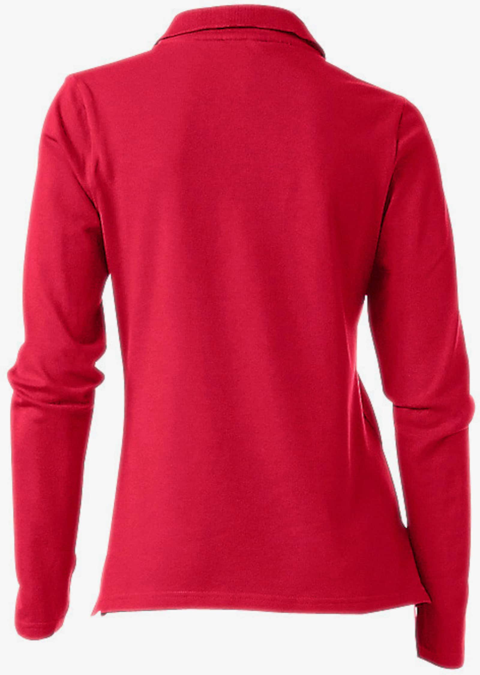 heine Langarm-Poloshirt in Pikee-Qualität - rot