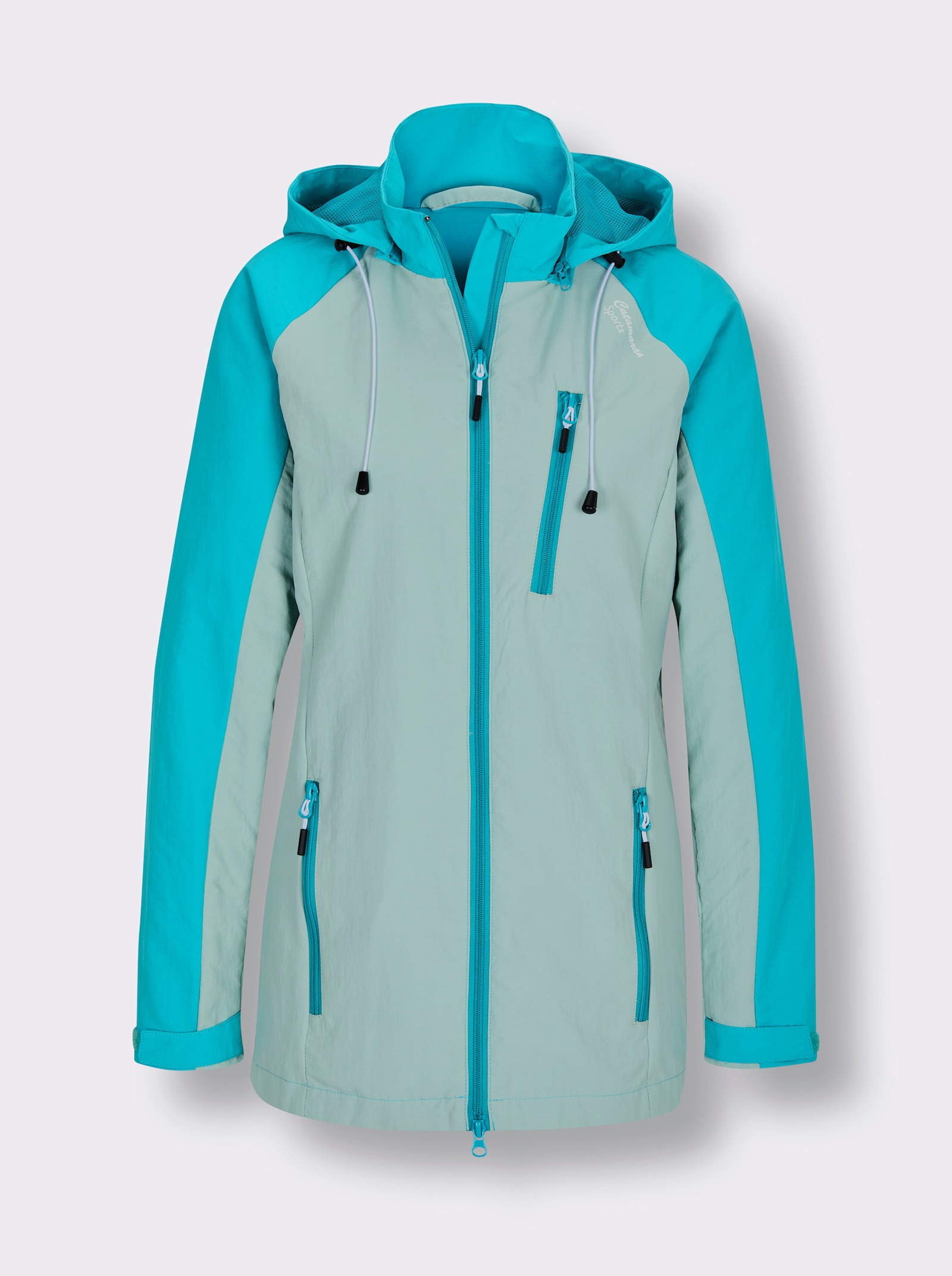 Catamaran Sports Funktionsjacke mit 1 Reissverschluss-Innentasche - kalkmint-türkis
