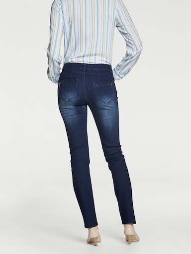 heine Skinny Jeans mit Bauch-weg-Effekt - blue denim