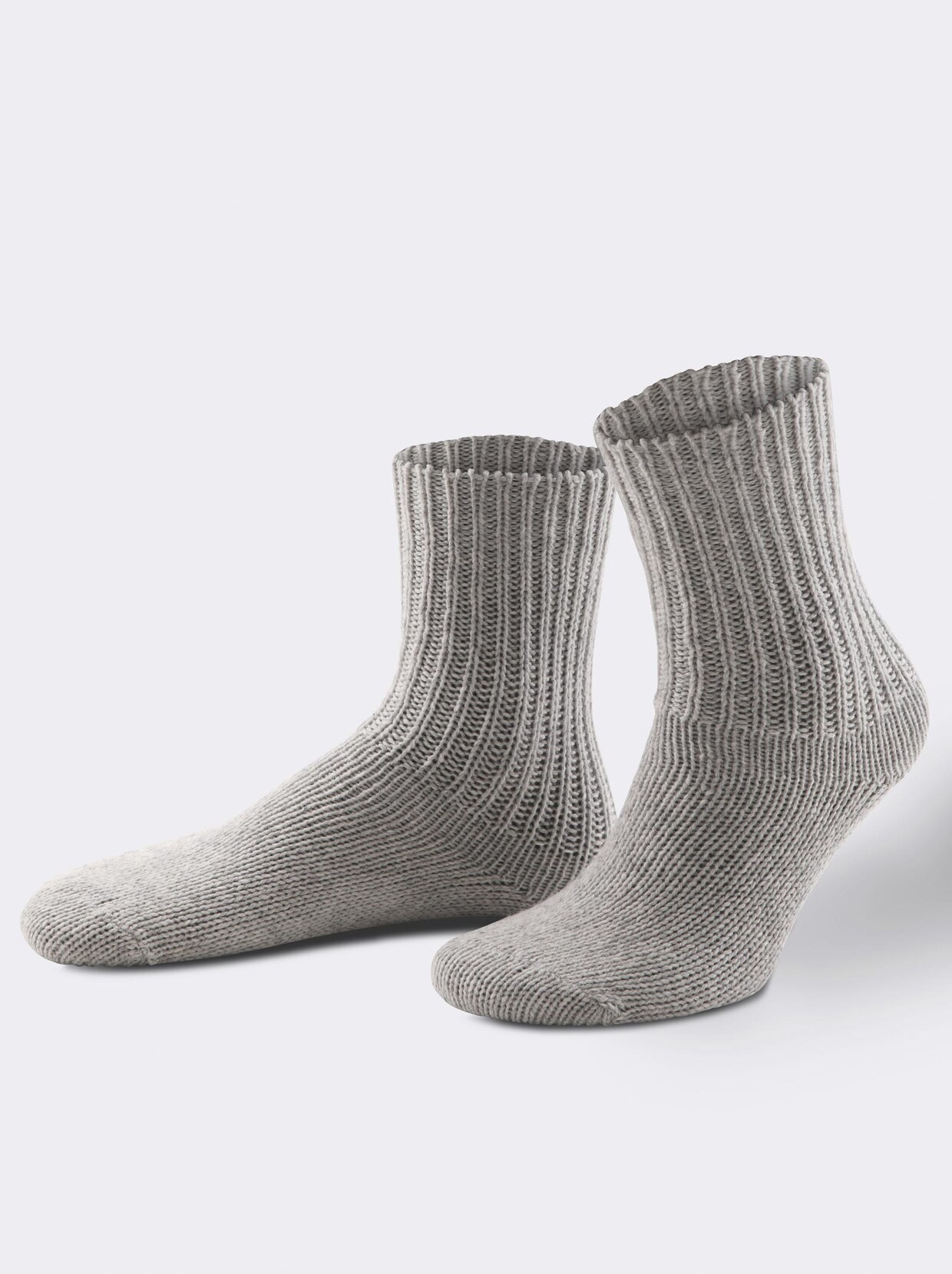wäschepur Damen-Socken - grau-melange