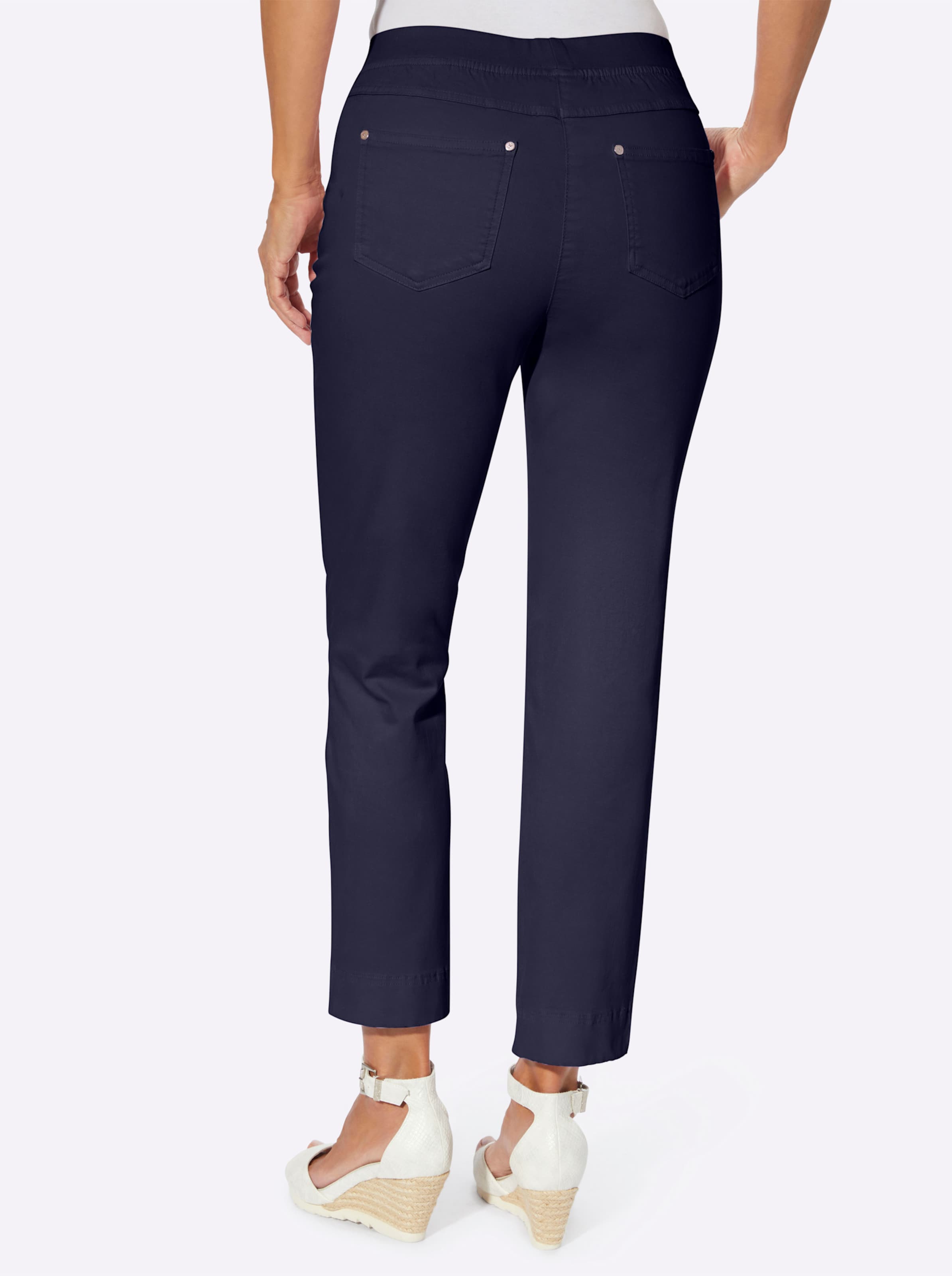 Sheego Damen Marine 7/8-Jeans - Bild 3