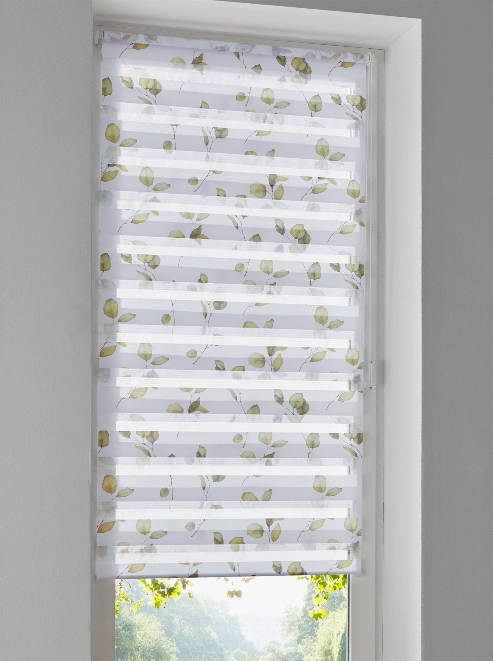 heine home Doppelrollo - weiß-grün