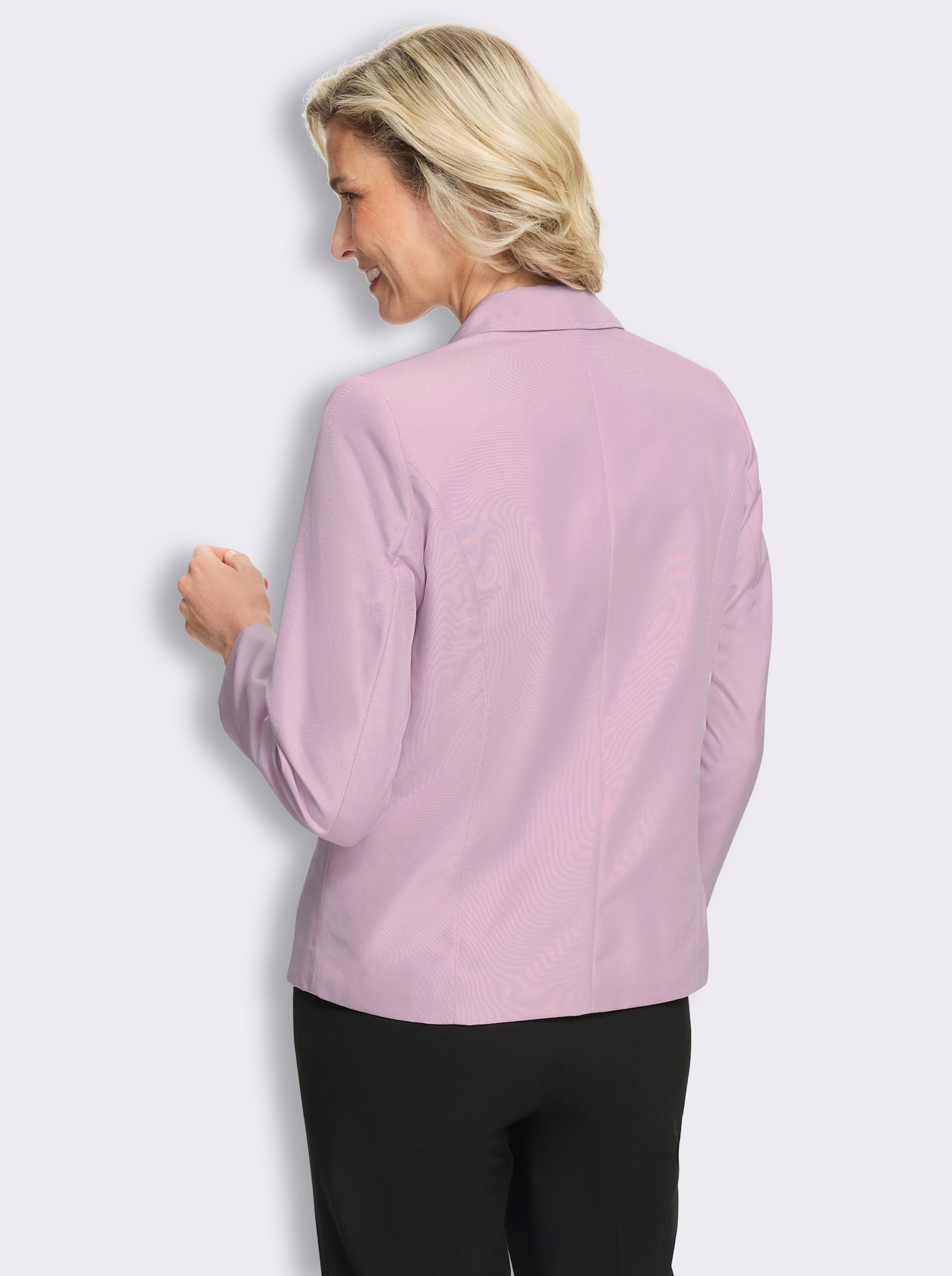 Blazer mit Taillenabnähern - rosé