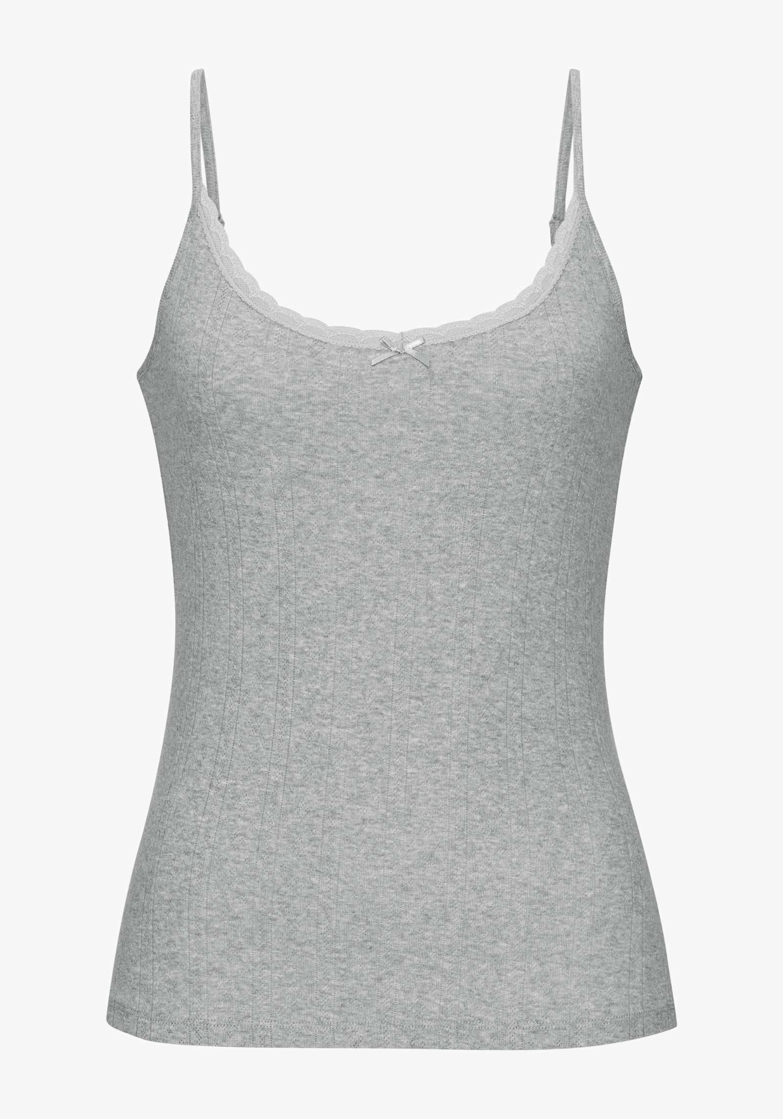 Vivance Unterhemd - grau meliert, creme