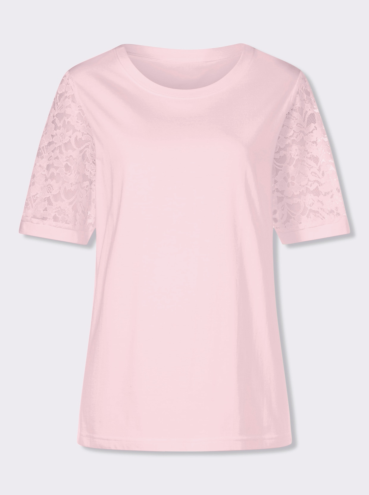 Spitzenshirt - hellrosé