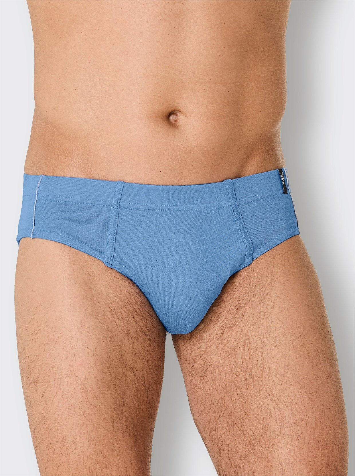 wäschepur men Slips - grijs gemêleerd/middenblauw