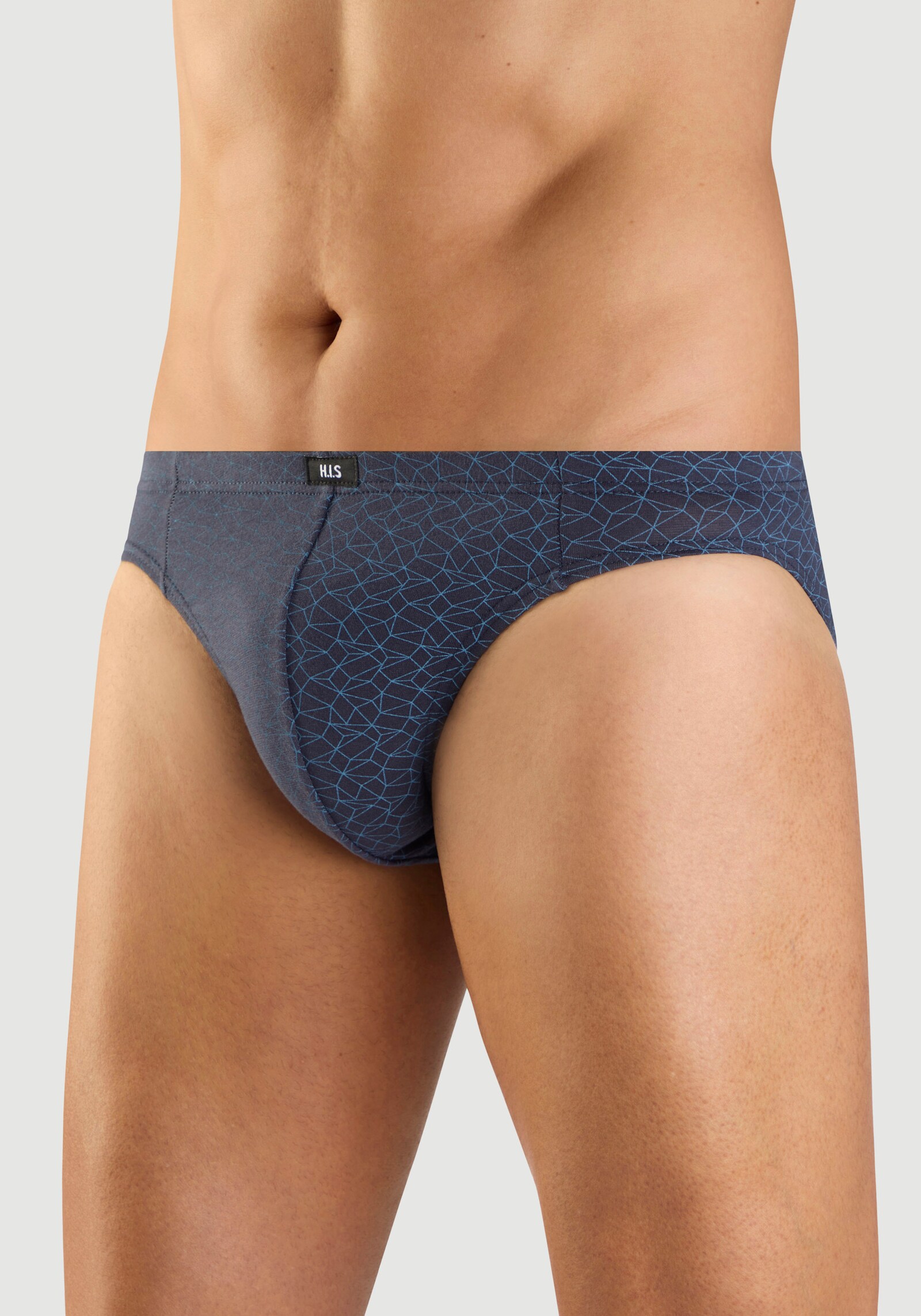 H.I.S Slip - blau/navy/hellblau/navy-blau-gestreift/navy-blau-bedruckt