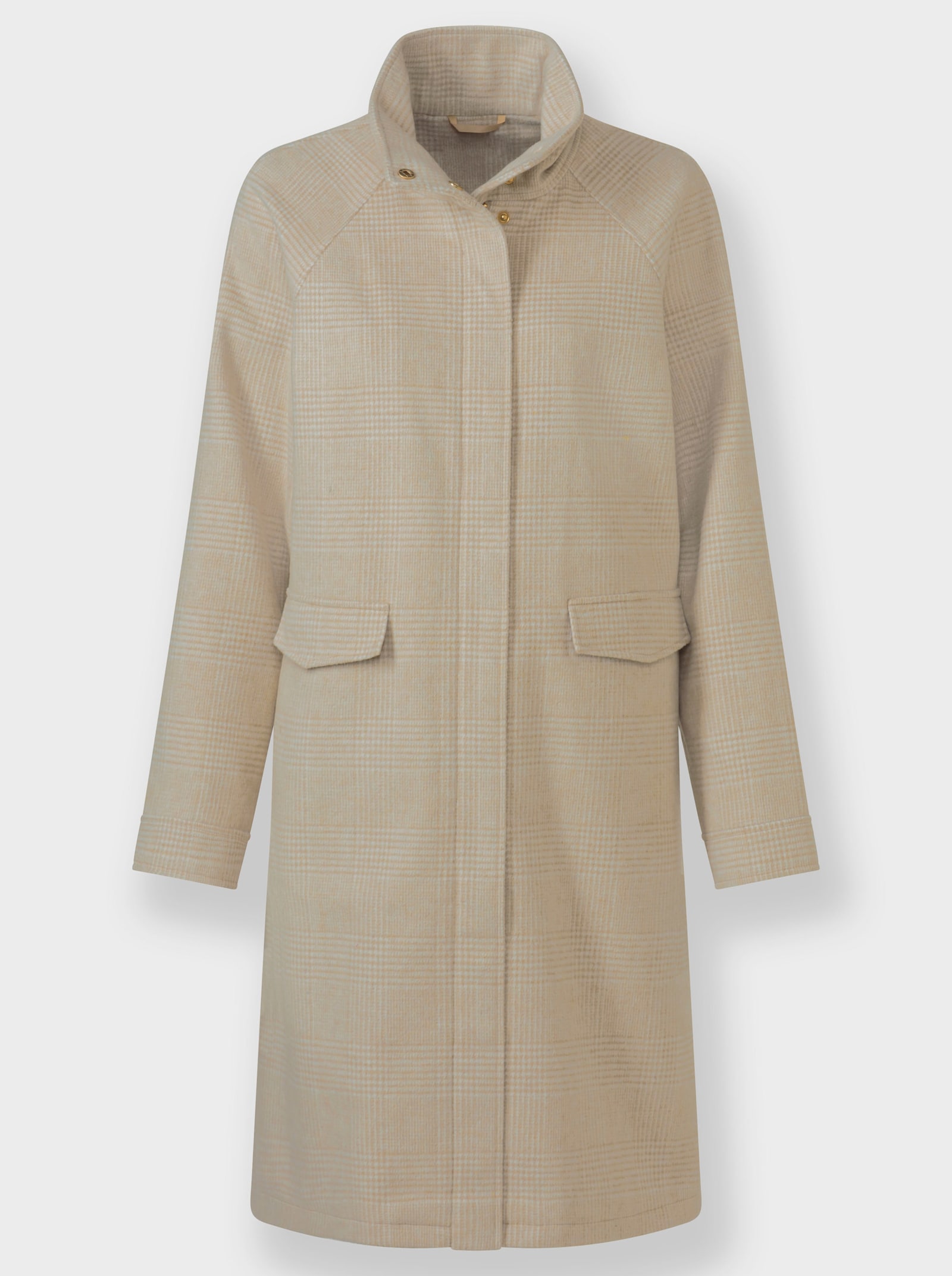 heine Kurzmantel mit Gehschlitz hinten - beige-champagner-meliert