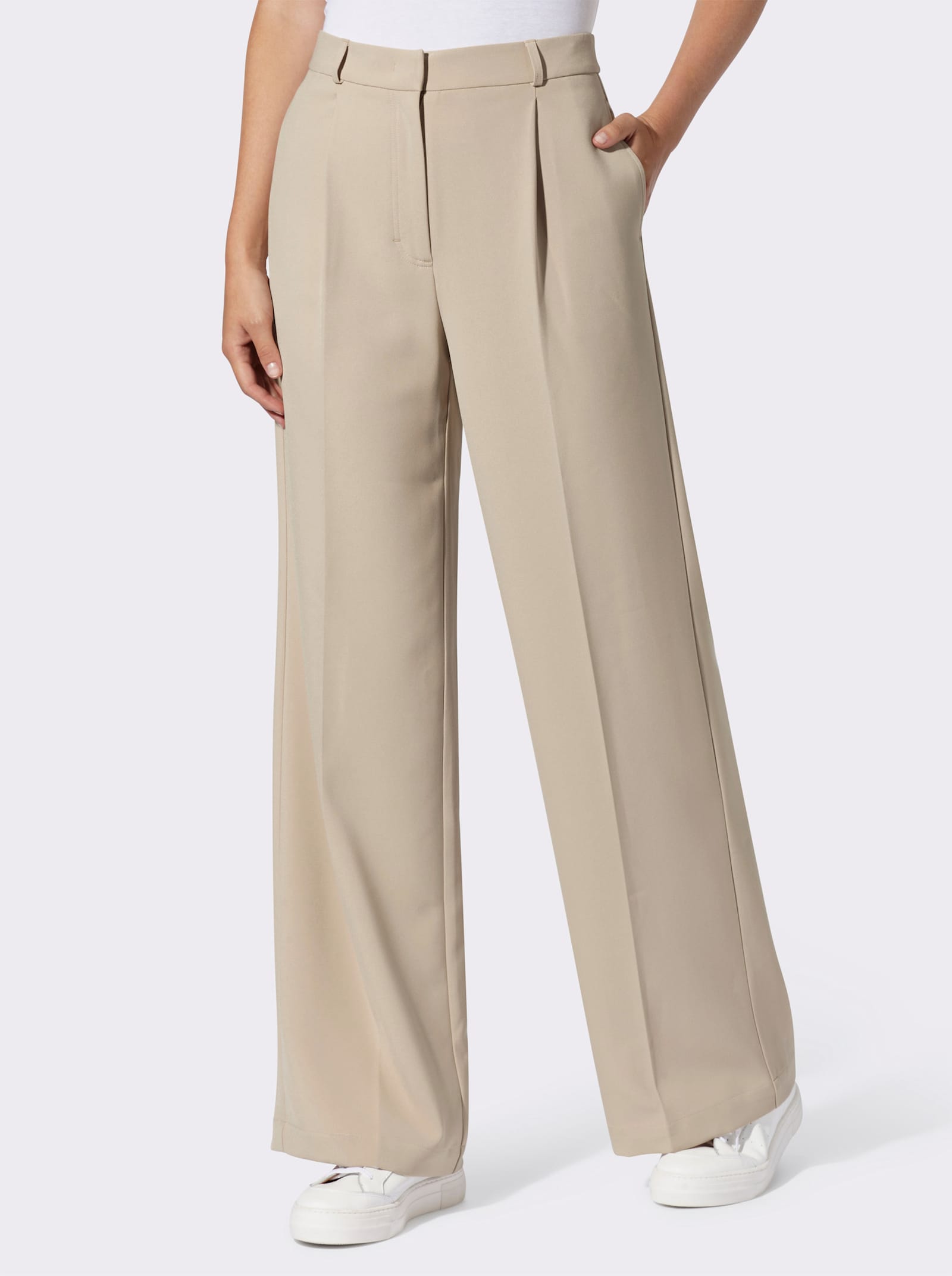 heine Anzughose mit Elasthan-Anteil - beige