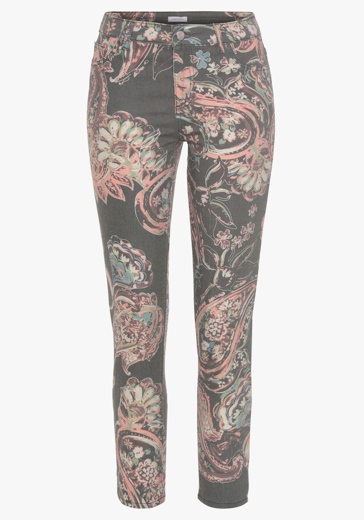 LASCANA Jegging 7/8 - noir-multicolore imprimé