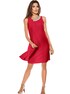 Chiffon jurk - rood