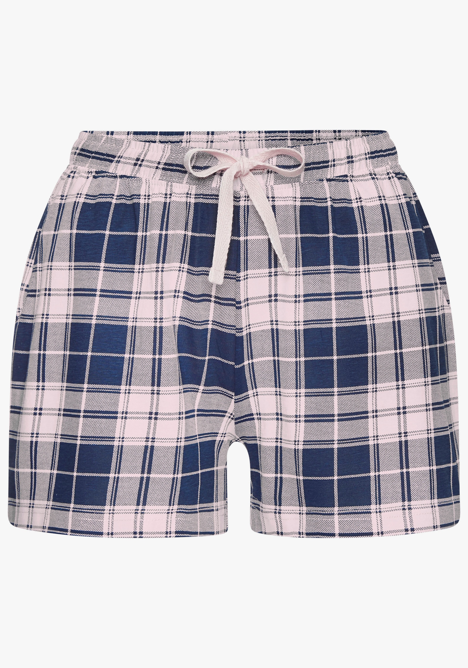 Vivance Dreams Pyjamashorts - rosa-blau-gemustert