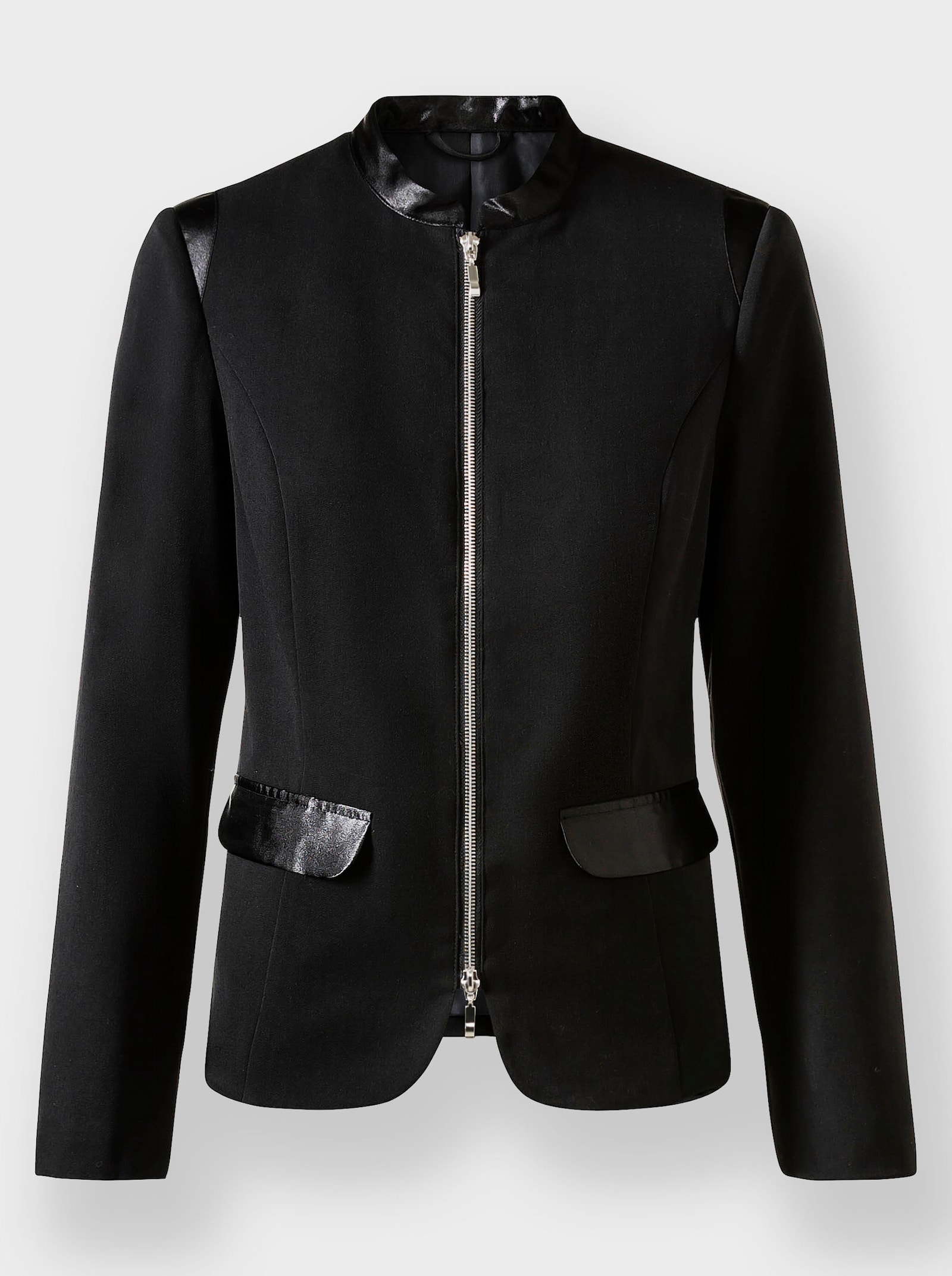 heine Broekpak met sportieve contrasten - zwart