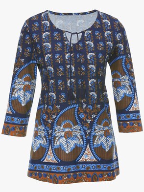 Shirt - nachtblau-bedruckt