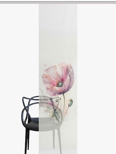 heine home Schiebevorhang - weiß-rosé