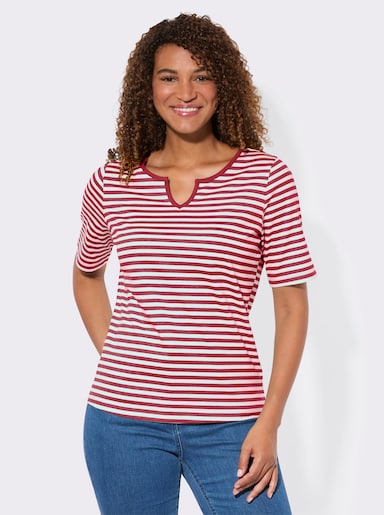 Shirt-Set mit kurzen Ärmeln - rot