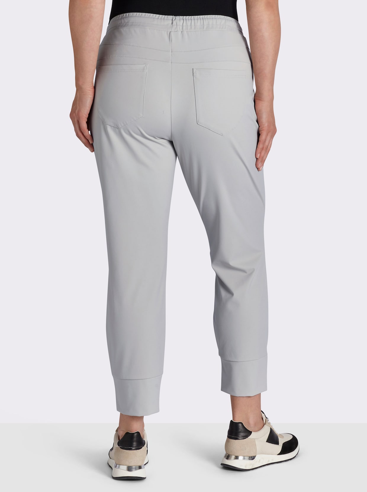 Jogg Pants in geschmeidiger Qualität - hellgrau