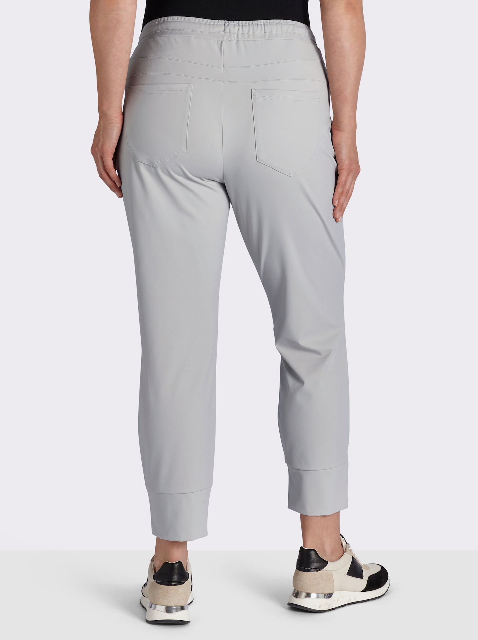 Jogg Pants in geschmeidiger Qualität - hellgrau