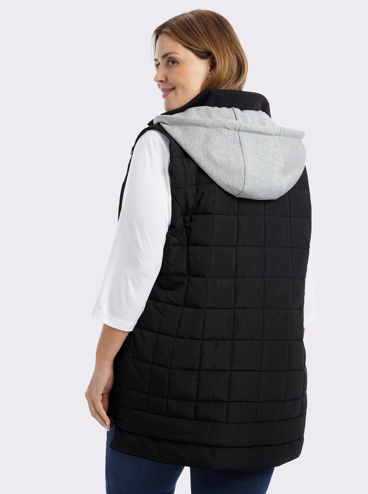 sheego Steppweste - schwarz