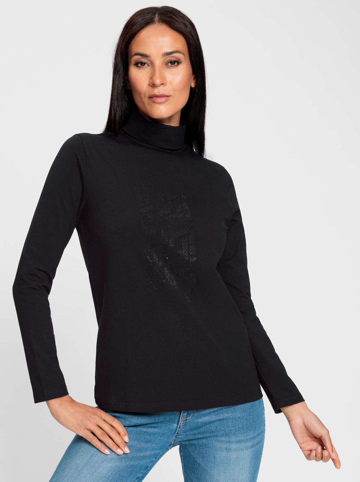 heine Colshirt - zwart
