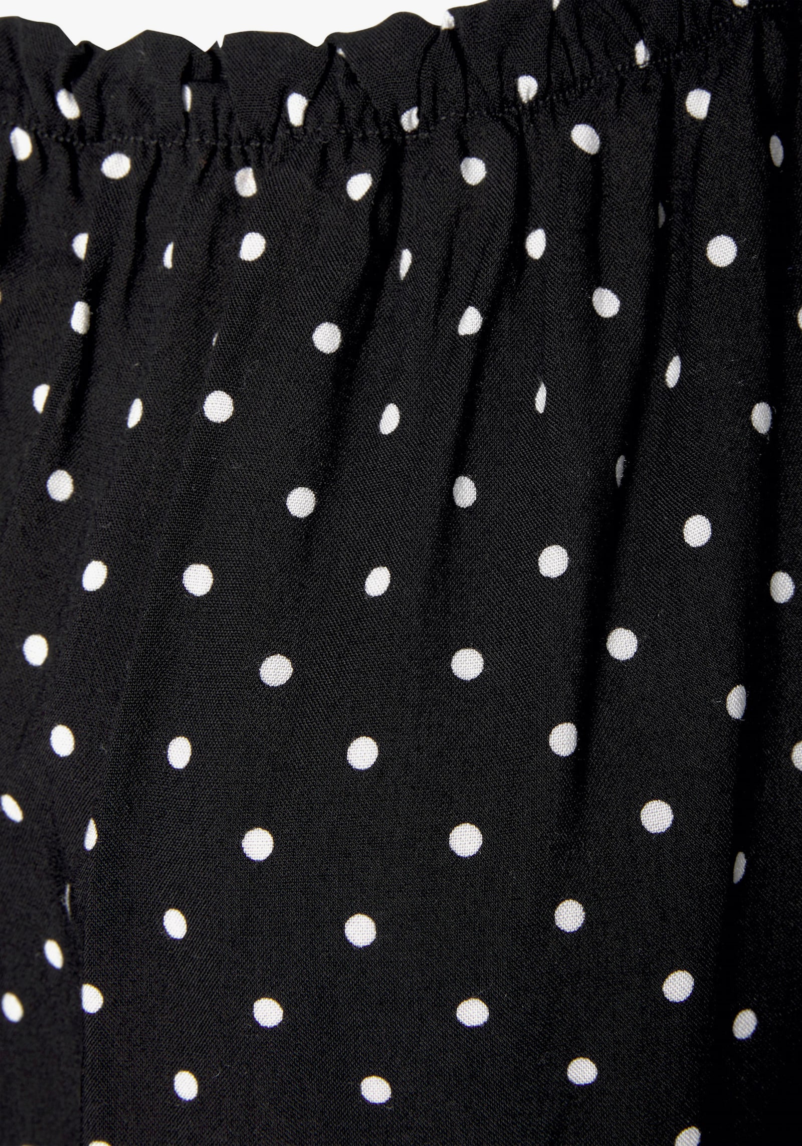 LASCANA chemisier Carmen - noir-blanc à pois